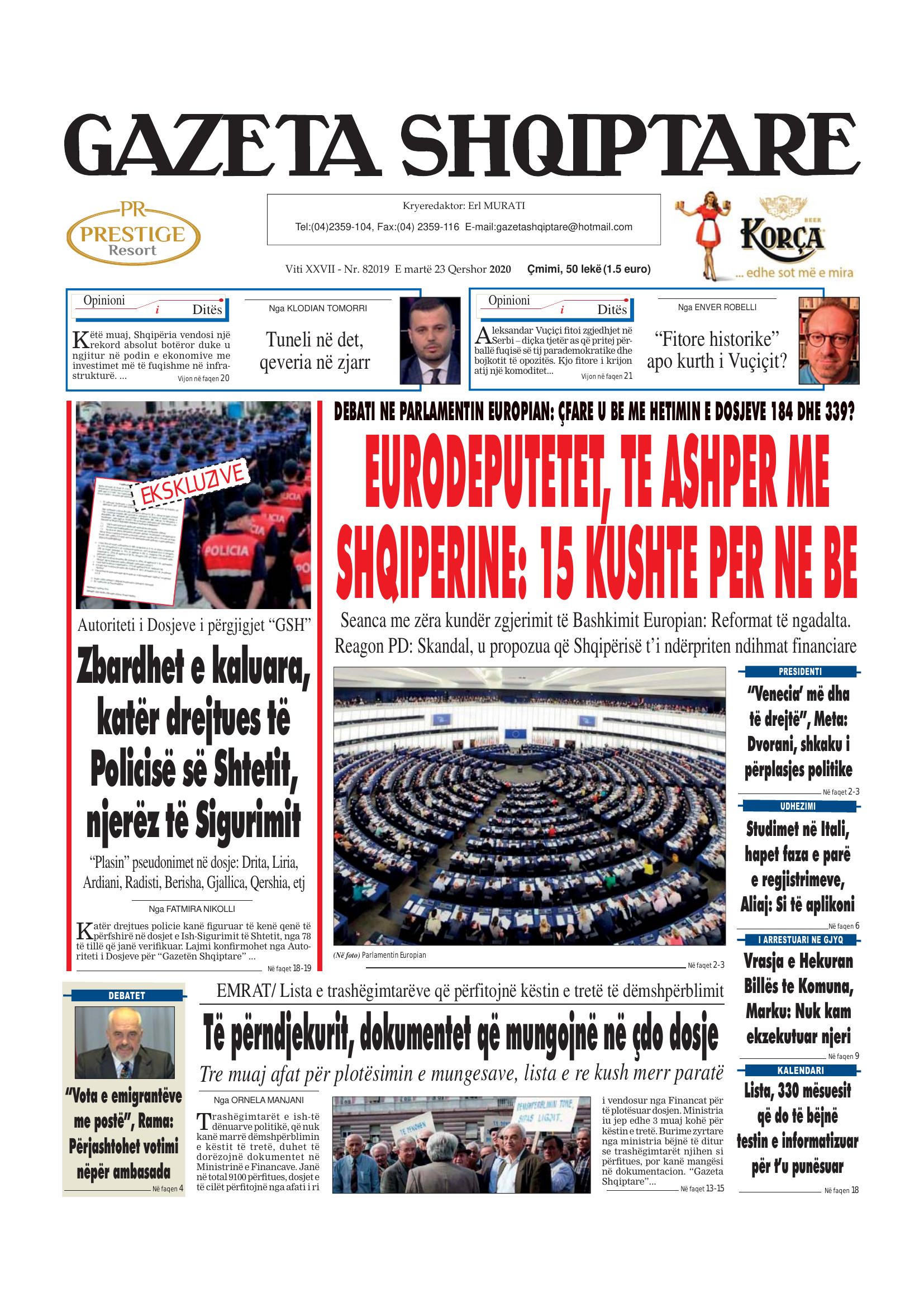 Gazeta Shqiptare 2020-06-23