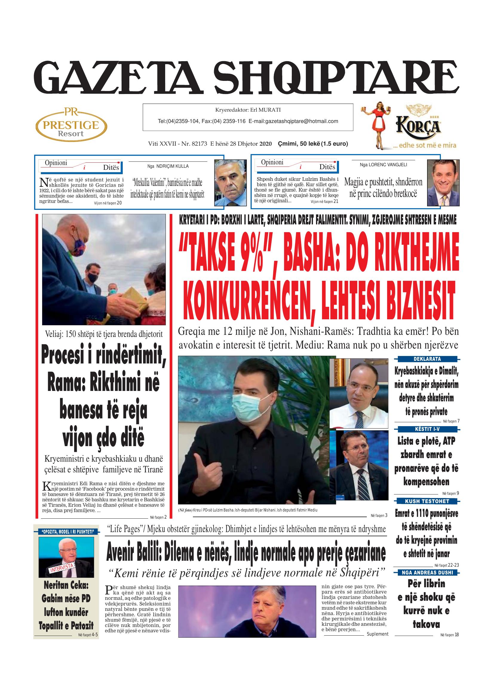 Gazeta Shqiptare 2020-12-28
