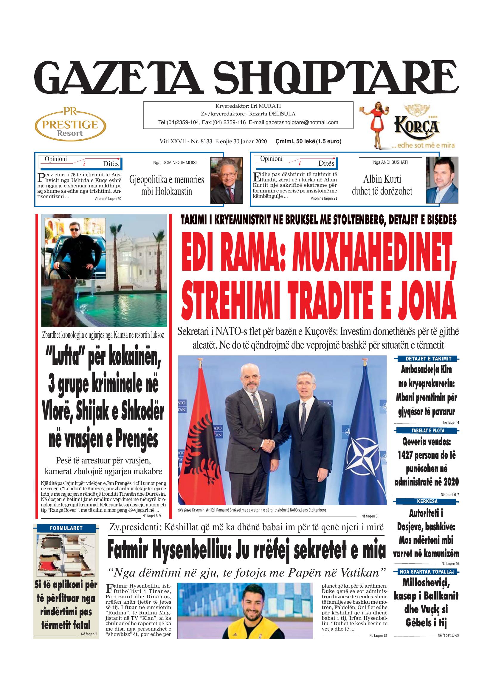 Gazeta Shqiptare 2020-01-30
