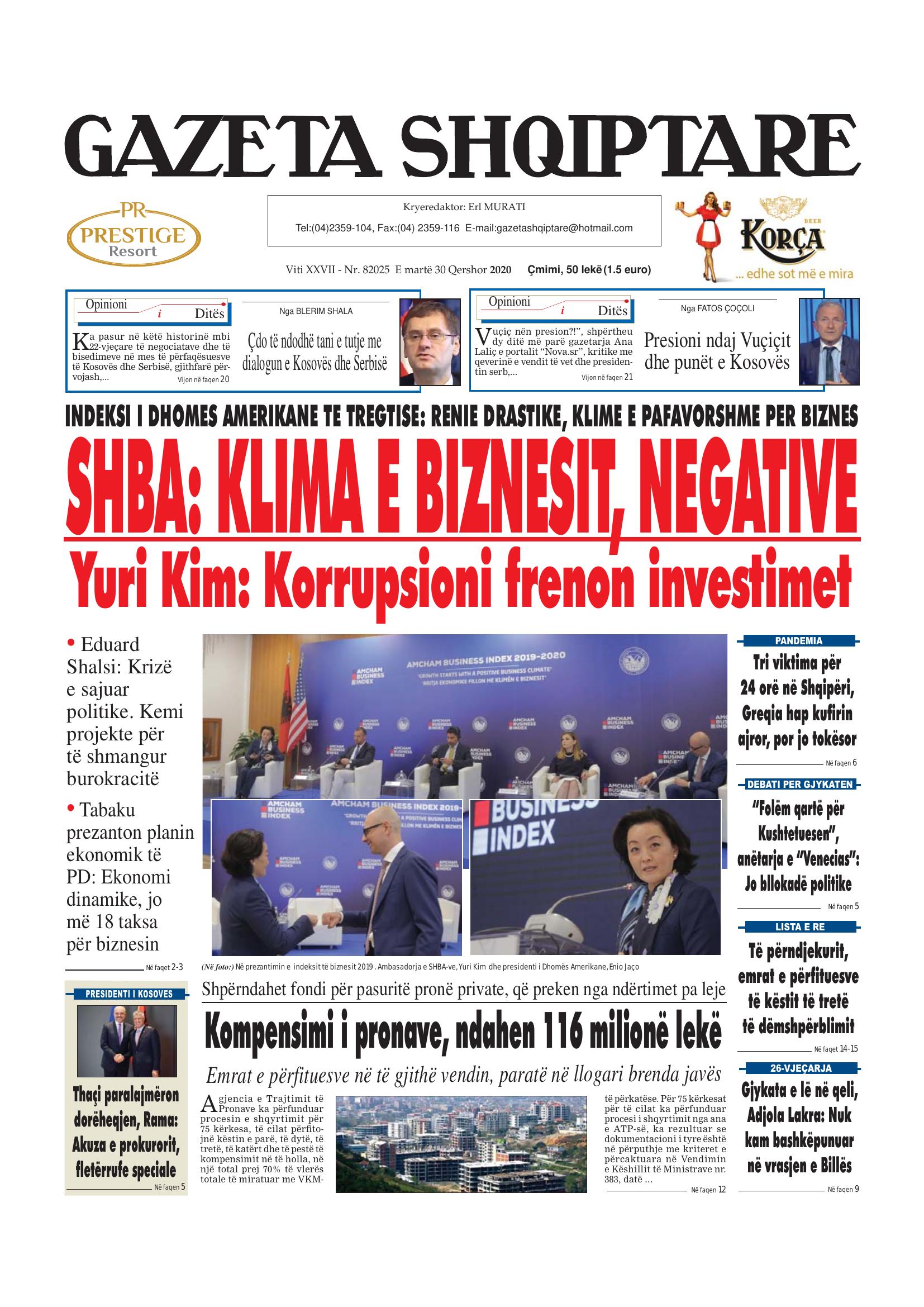 Gazeta Shqiptare 2020-06-30