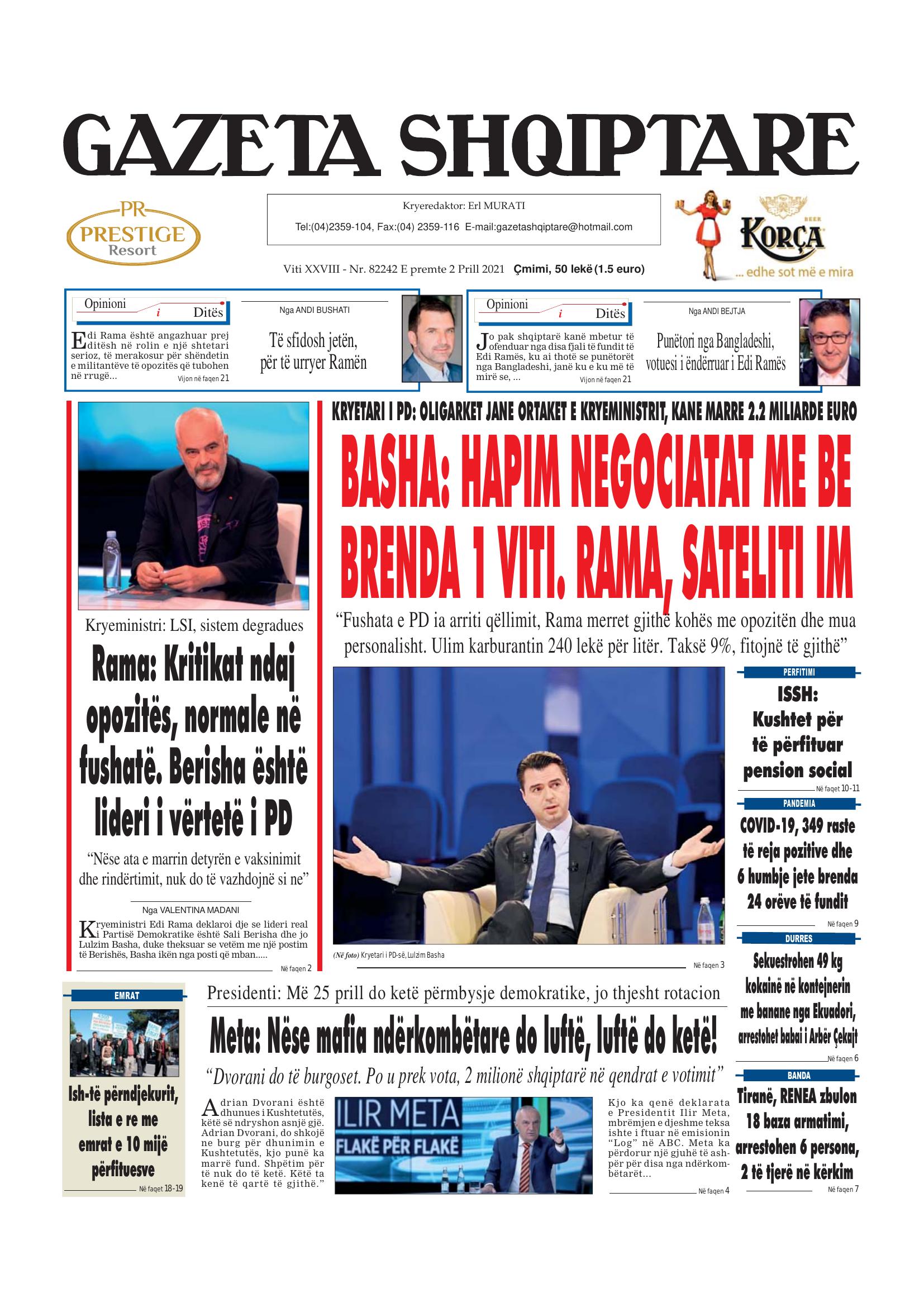 Gazeta Shqiptare 2021-04-02