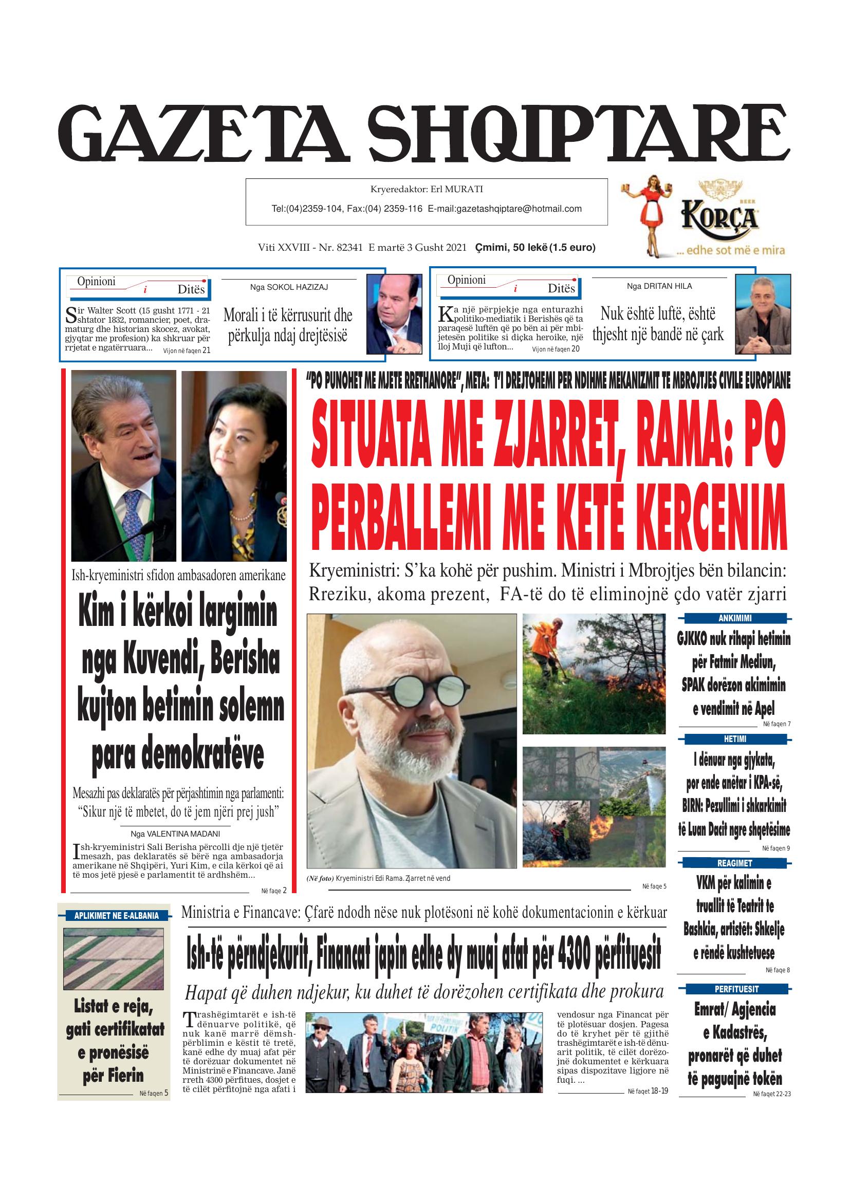 Gazeta Shqiptare 2021-08-03
