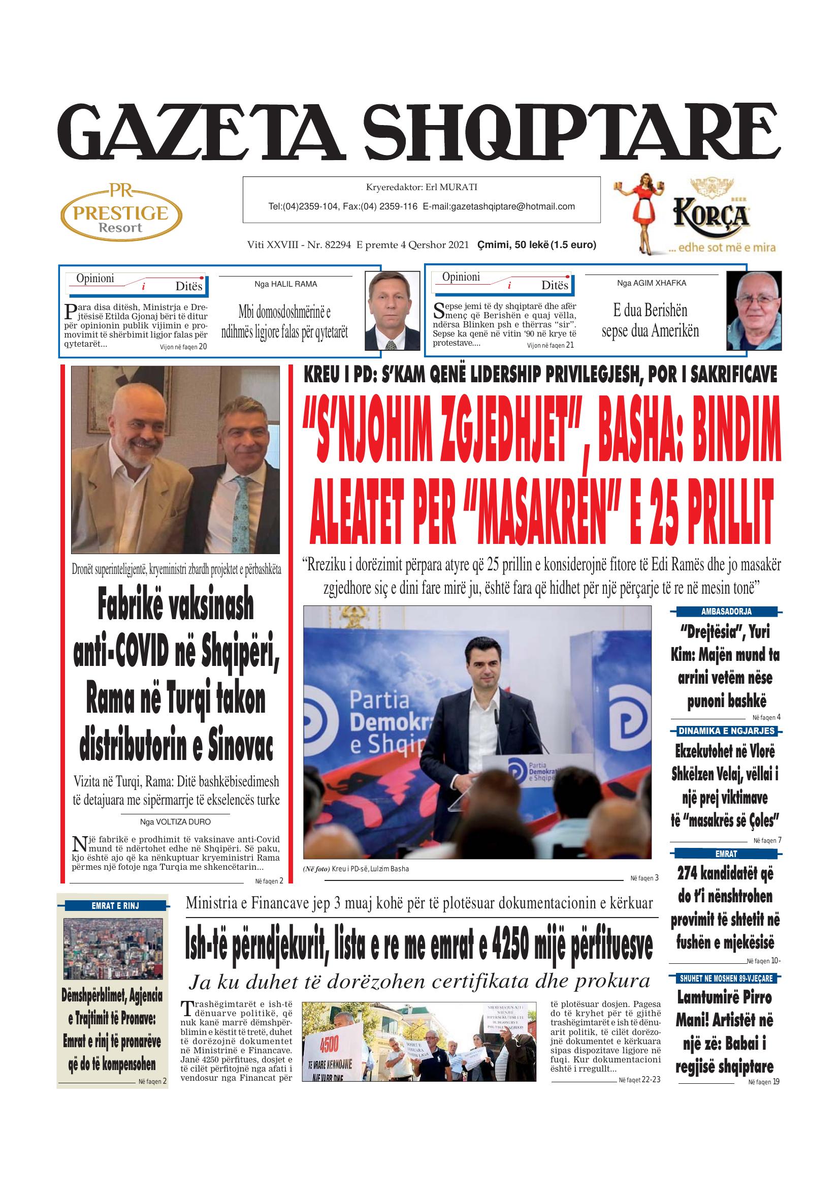 Gazeta Shqiptare 2021-06-04