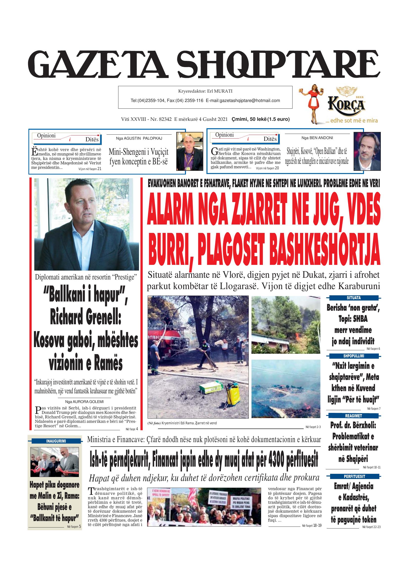 Gazeta Shqiptare 2021-08-04