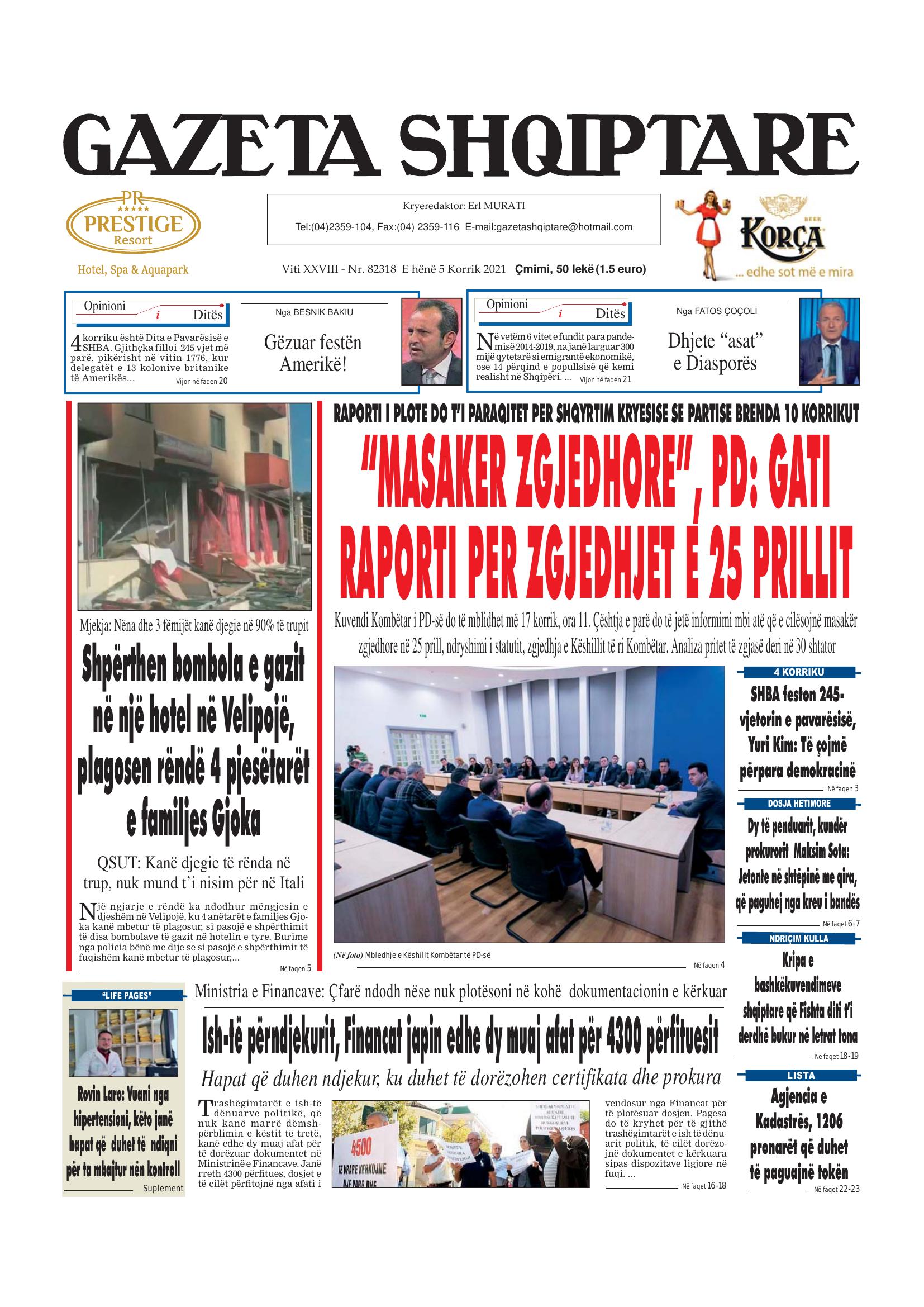 Gazeta Shqiptare 2021-07-05