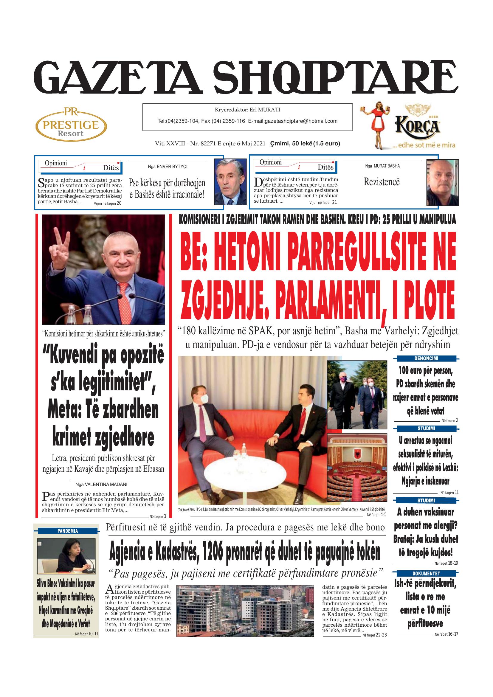 Gazeta Shqiptare 2021-05-06