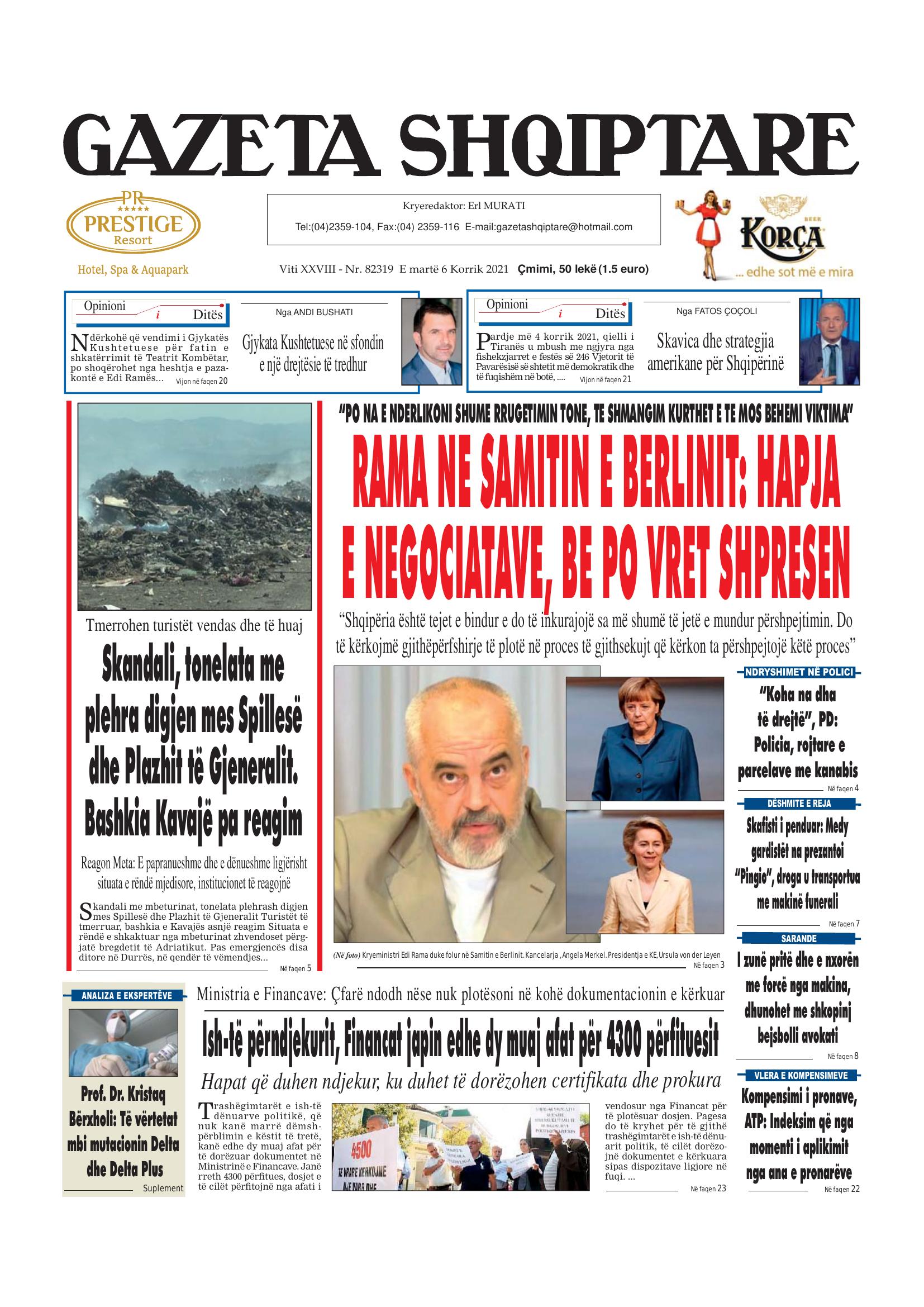 Gazeta Shqiptare 2021-07-06