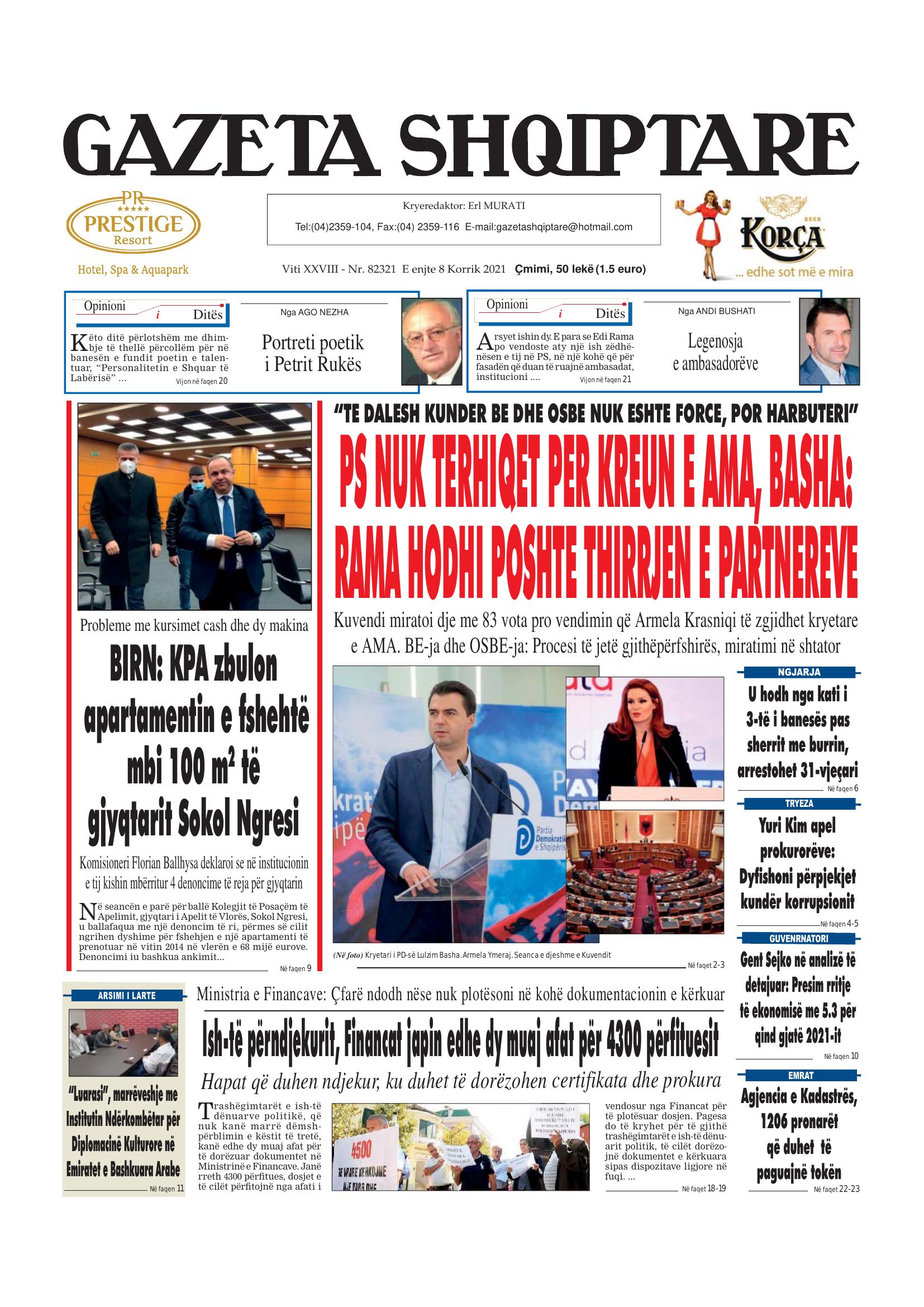 Gazeta Shqiptare 2021-07-08