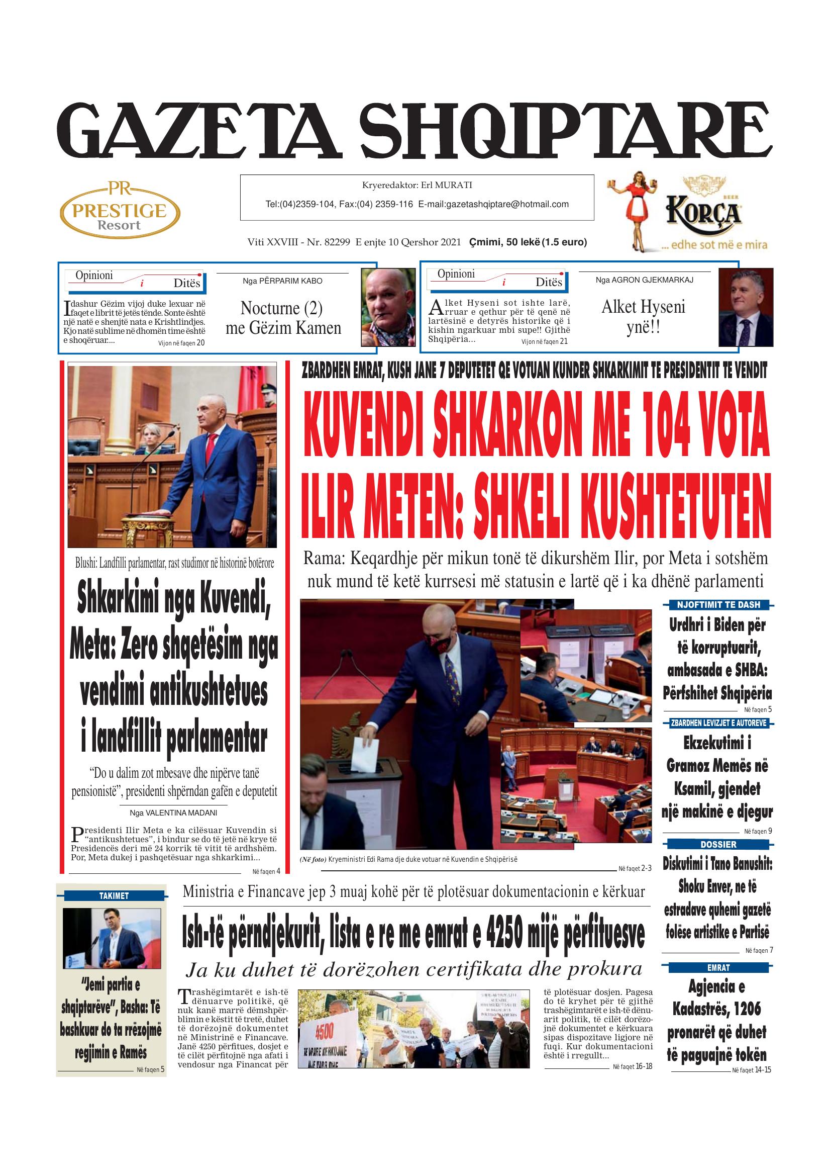 Gazeta Shqiptare 2021-06-10