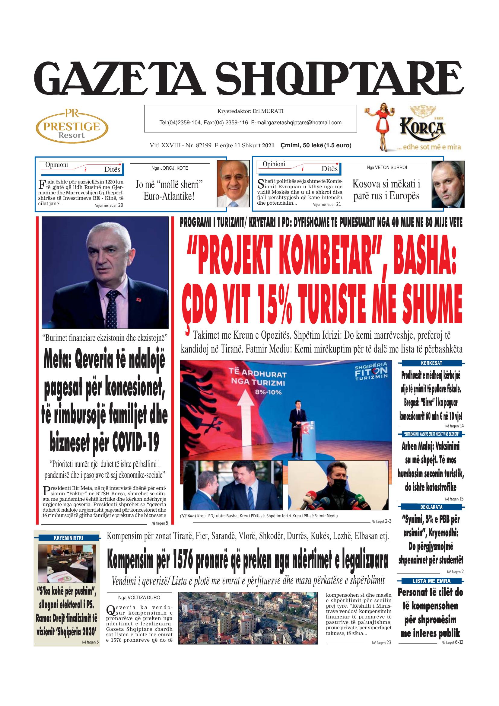 Gazeta Shqiptare 2021-02-11