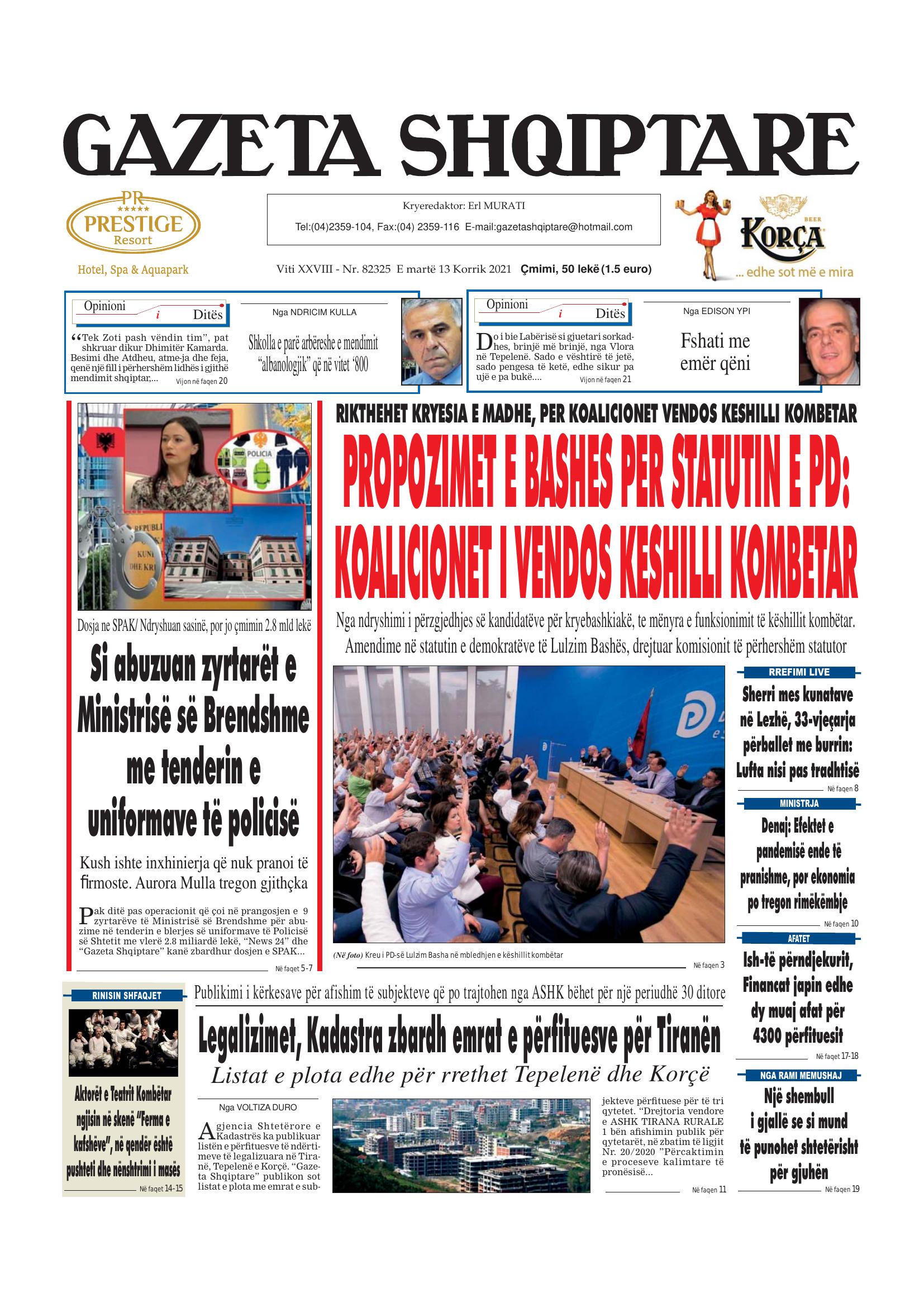 Gazeta Shqiptare 2021-07-13