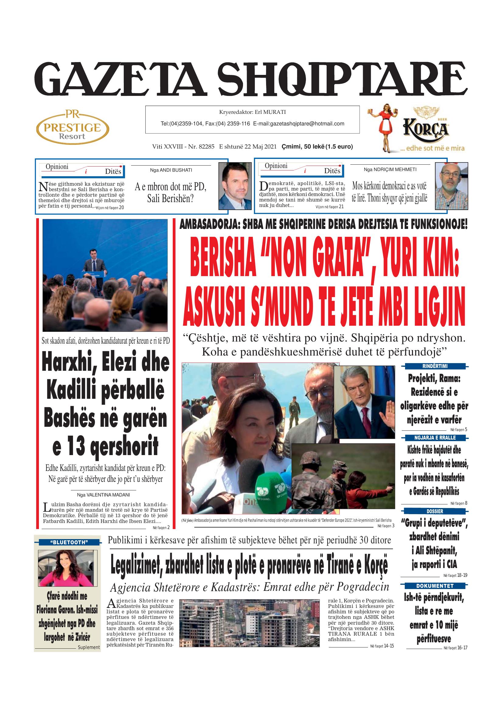 Gazeta Shqiptare 2021-05-22