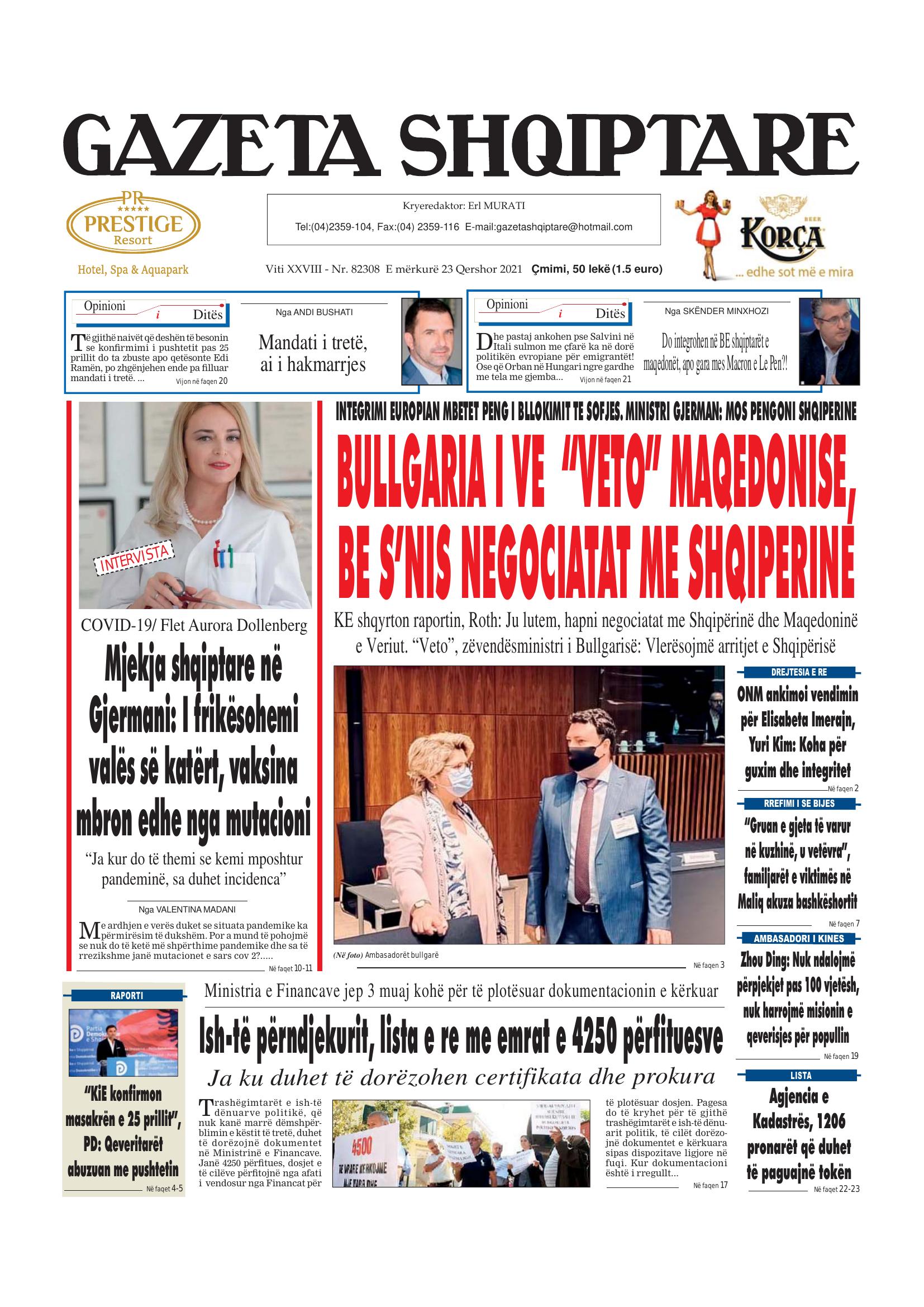 Gazeta Shqiptare 2021-06-23