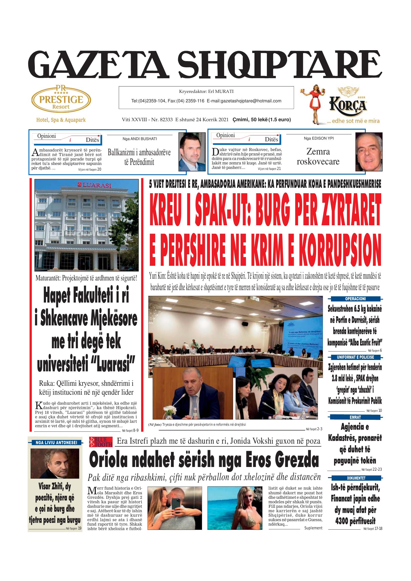 Gazeta Shqiptare 2021-07-24