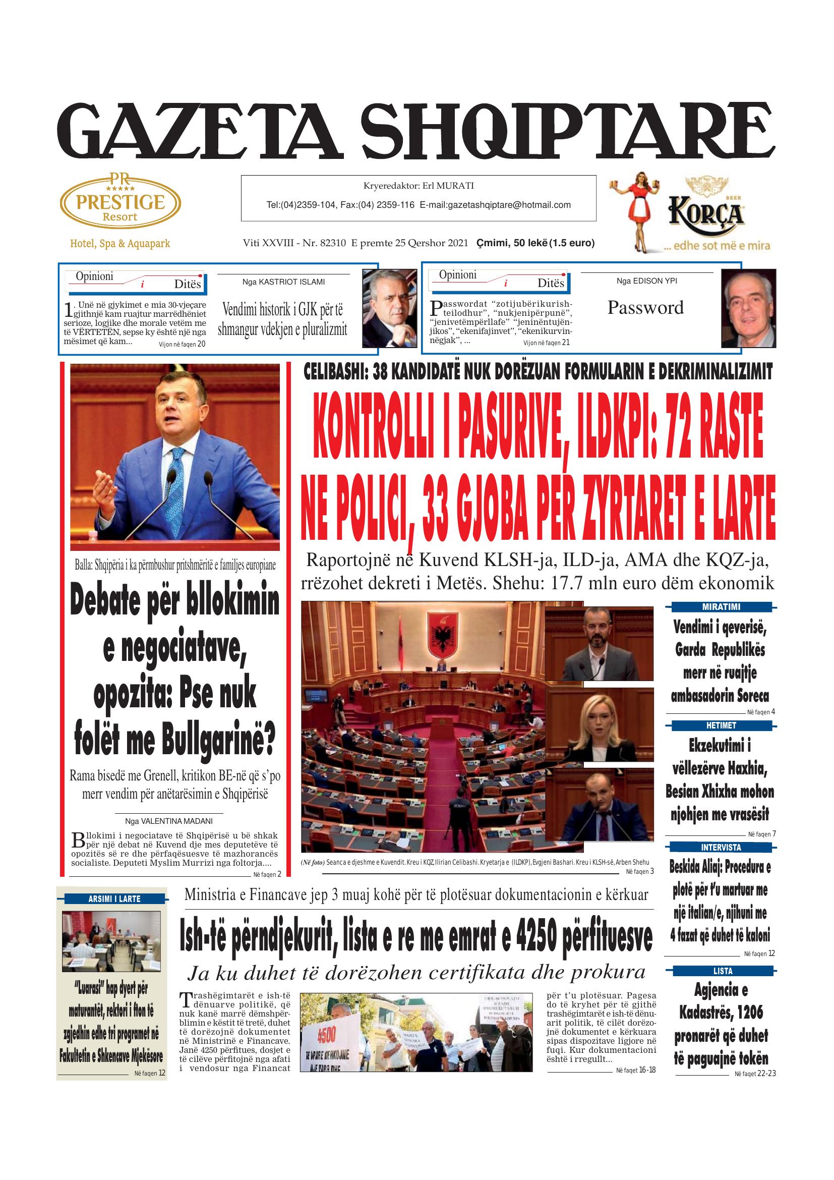 Gazeta Shqiptare 2021-06-25