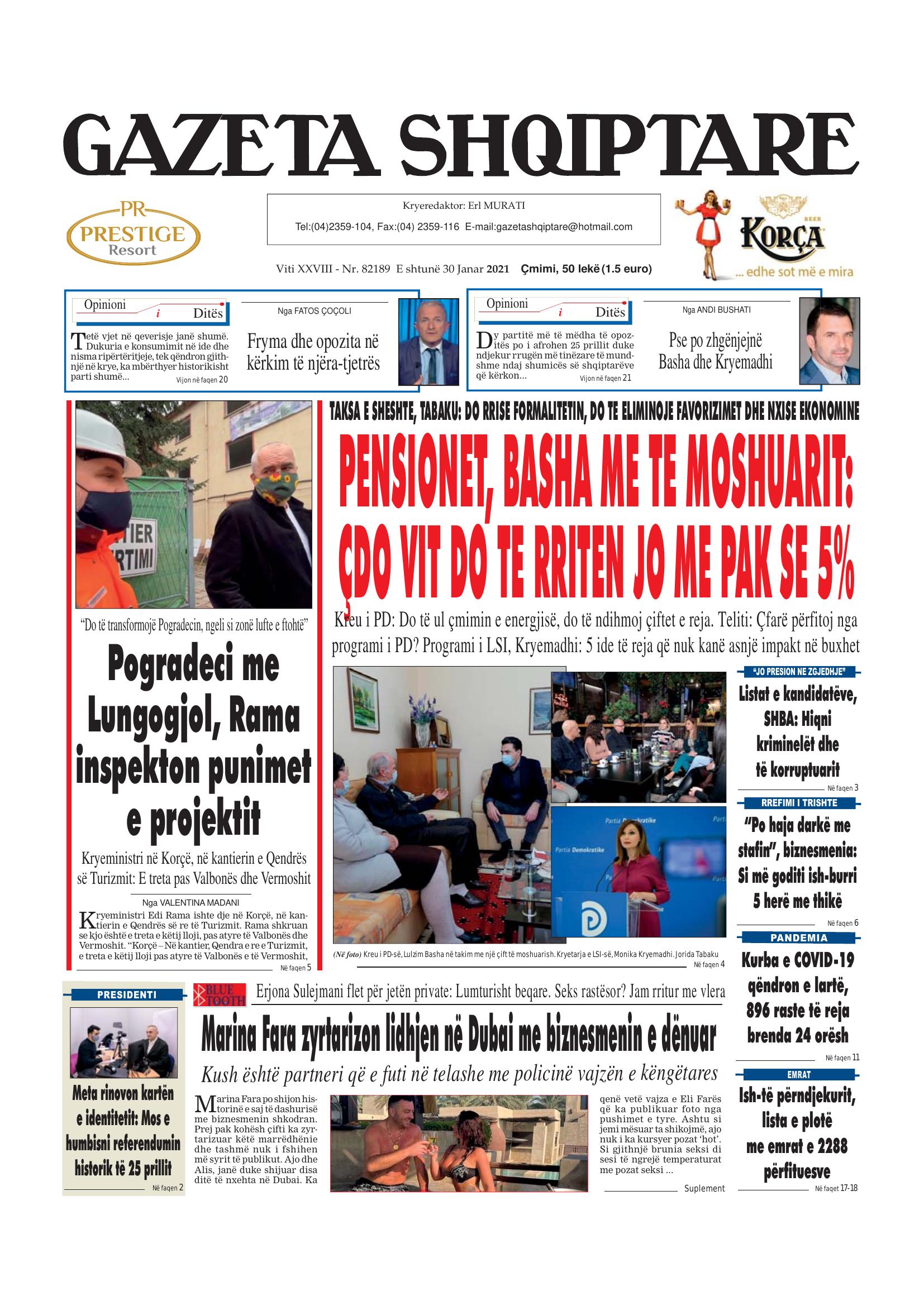 Gazeta Shqiptare 2021-01-30