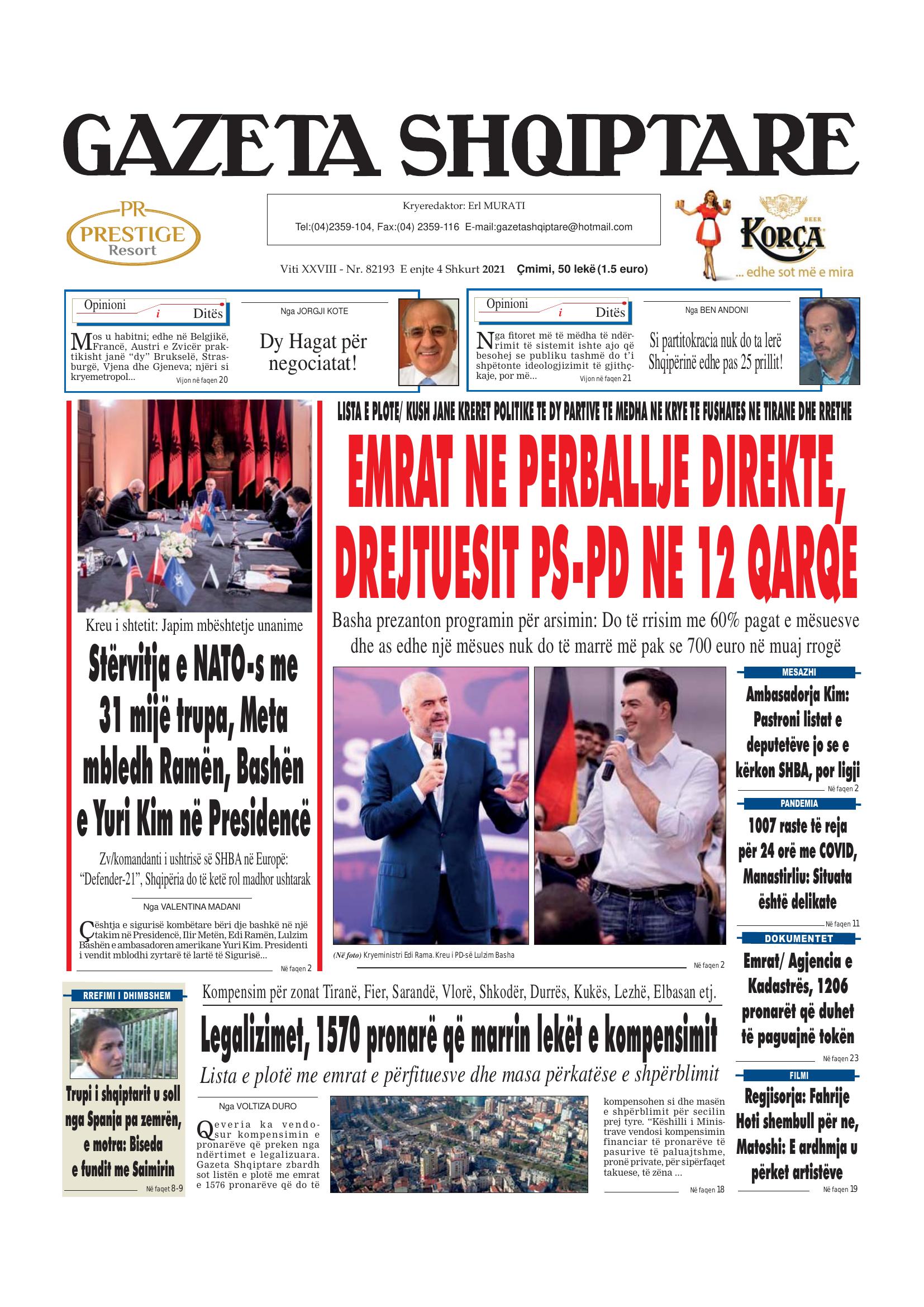 Gazeta Shqiptare 2021-02-04