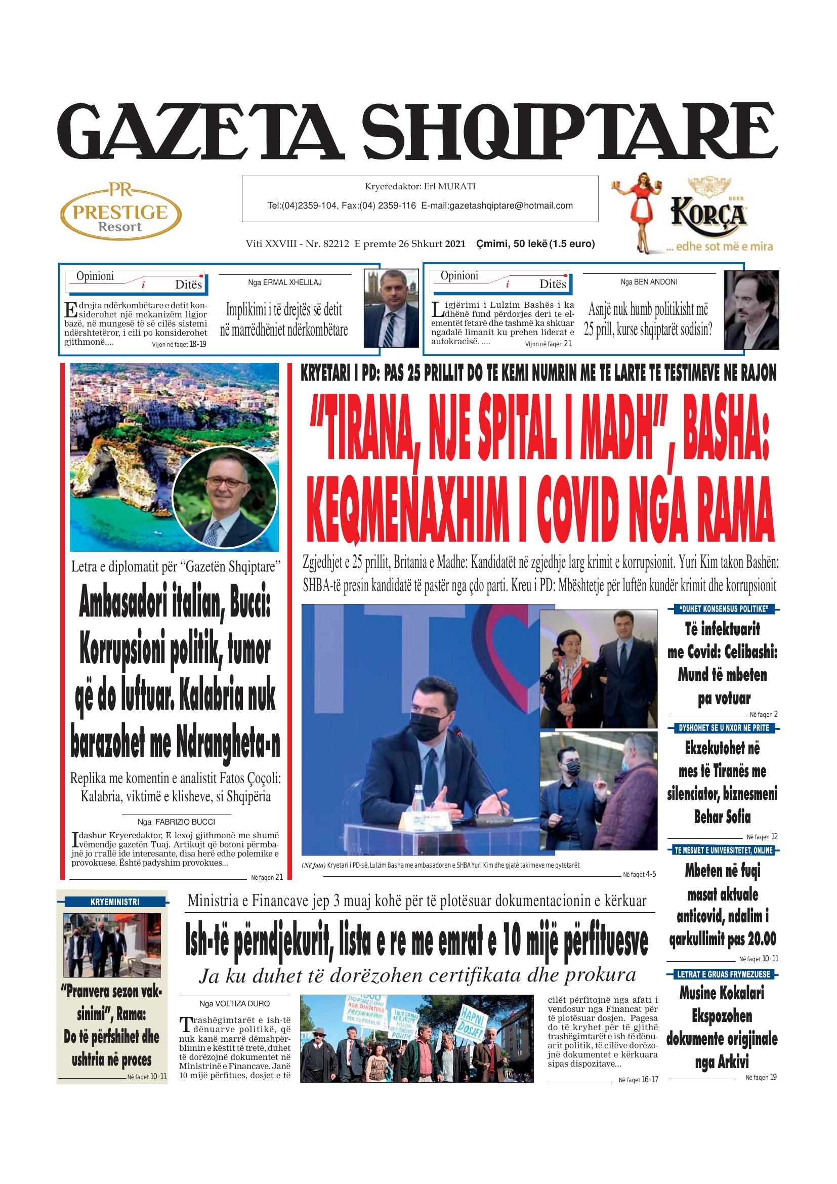 Gazeta Shqiptare 2021-02-26