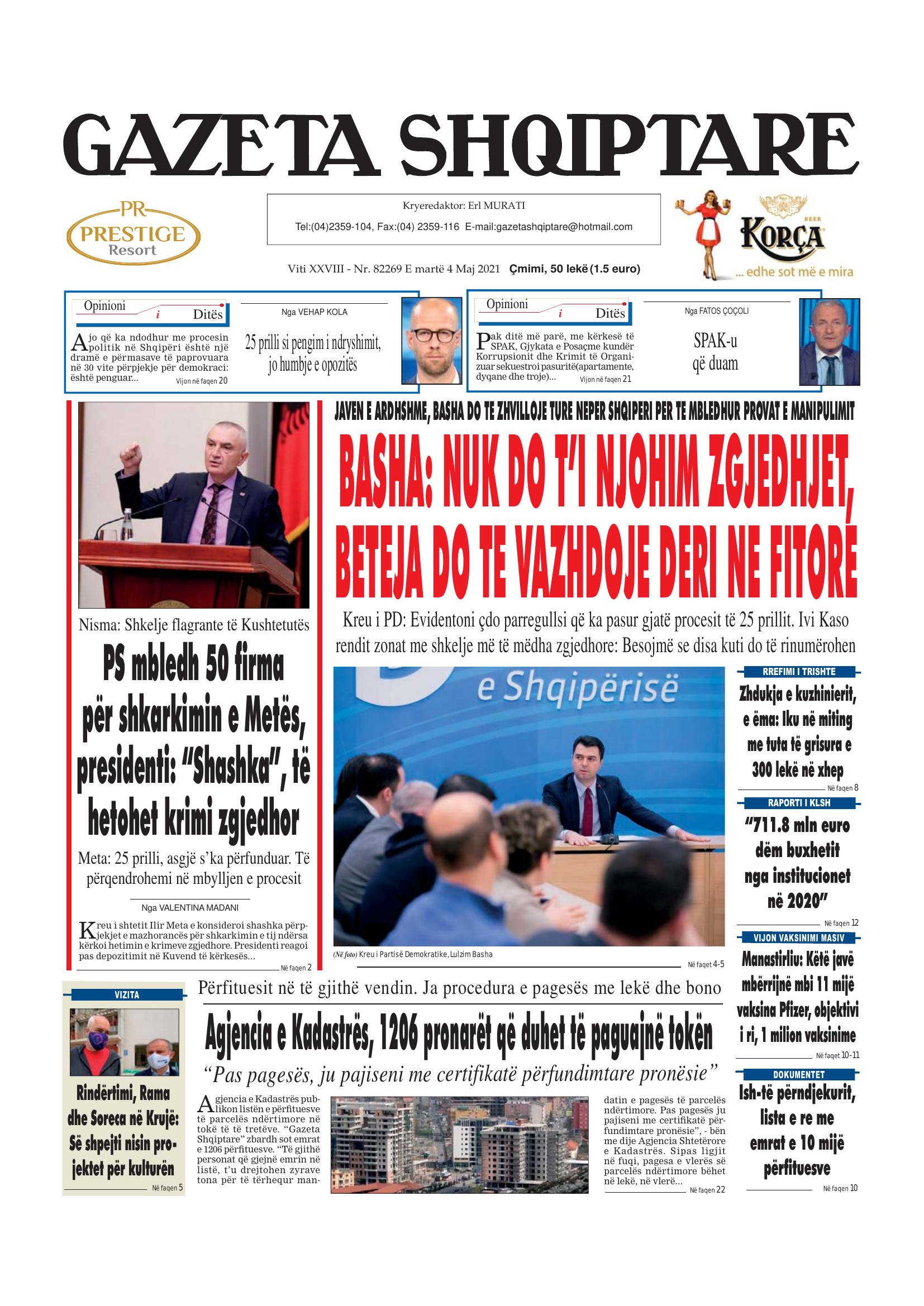 Gazeta Shqiptare 2021-05-04
