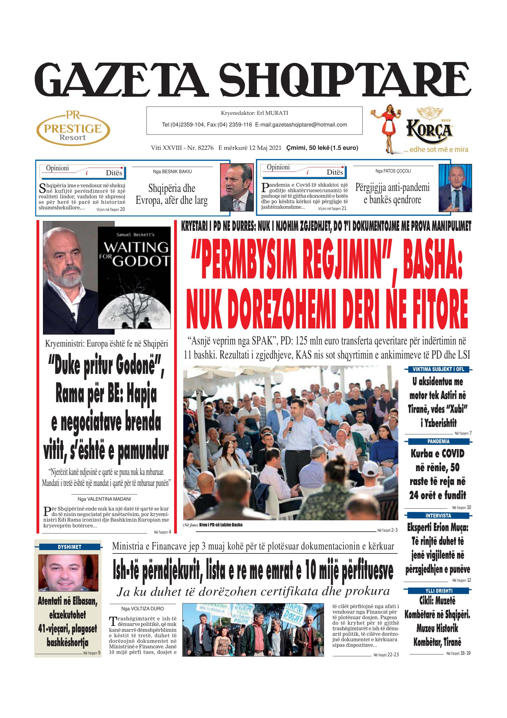 Gazeta Shqiptare 2021-05-12