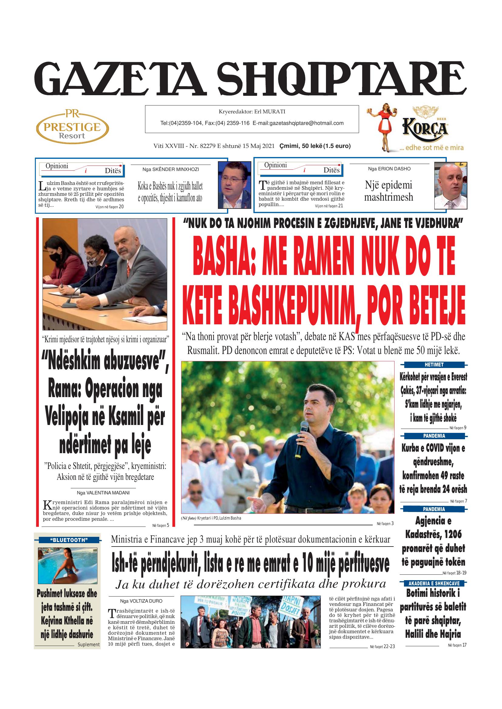 Gazeta Shqiptare 2021-05-15