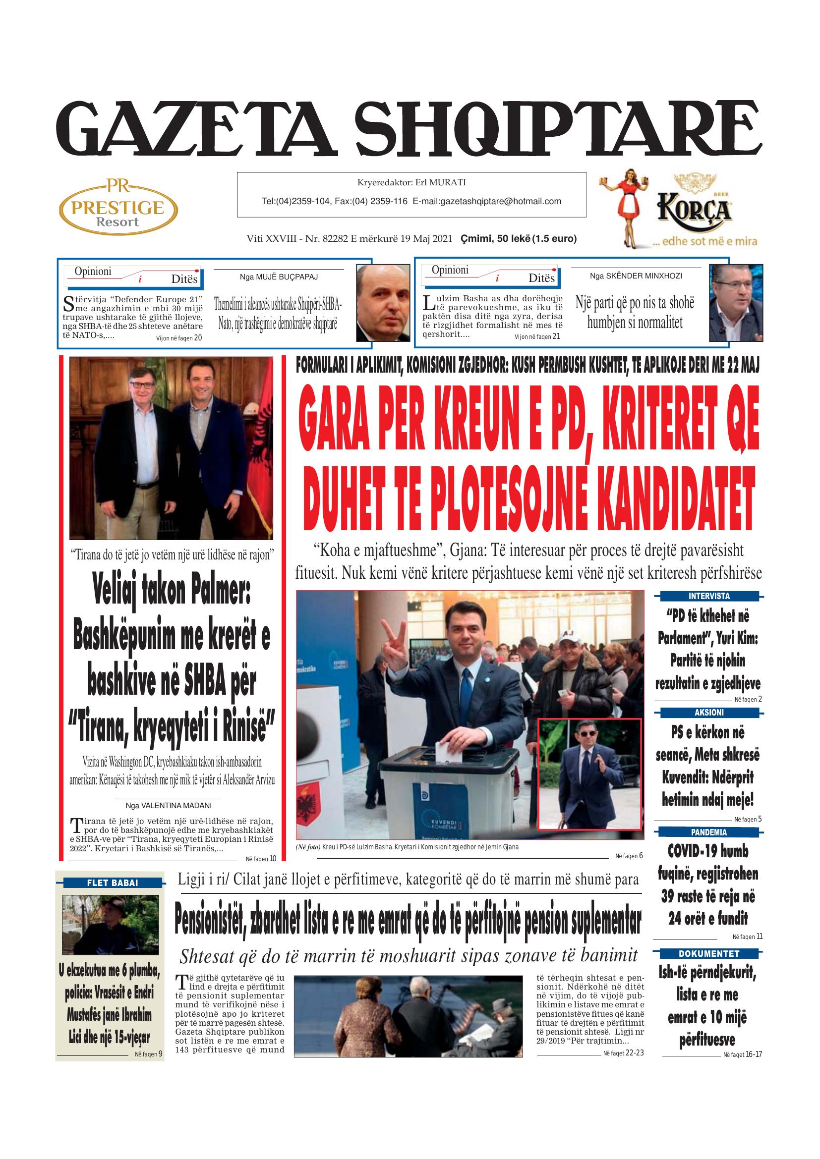 Gazeta Shqiptare 2021-05-19