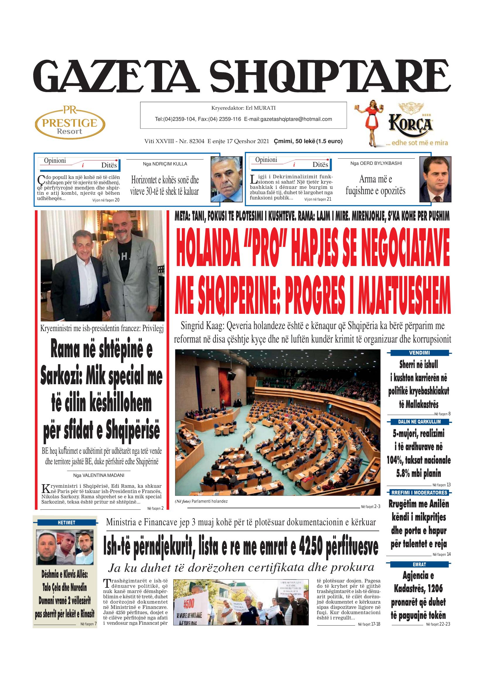 Gazeta Shqiptare 2021-06-17