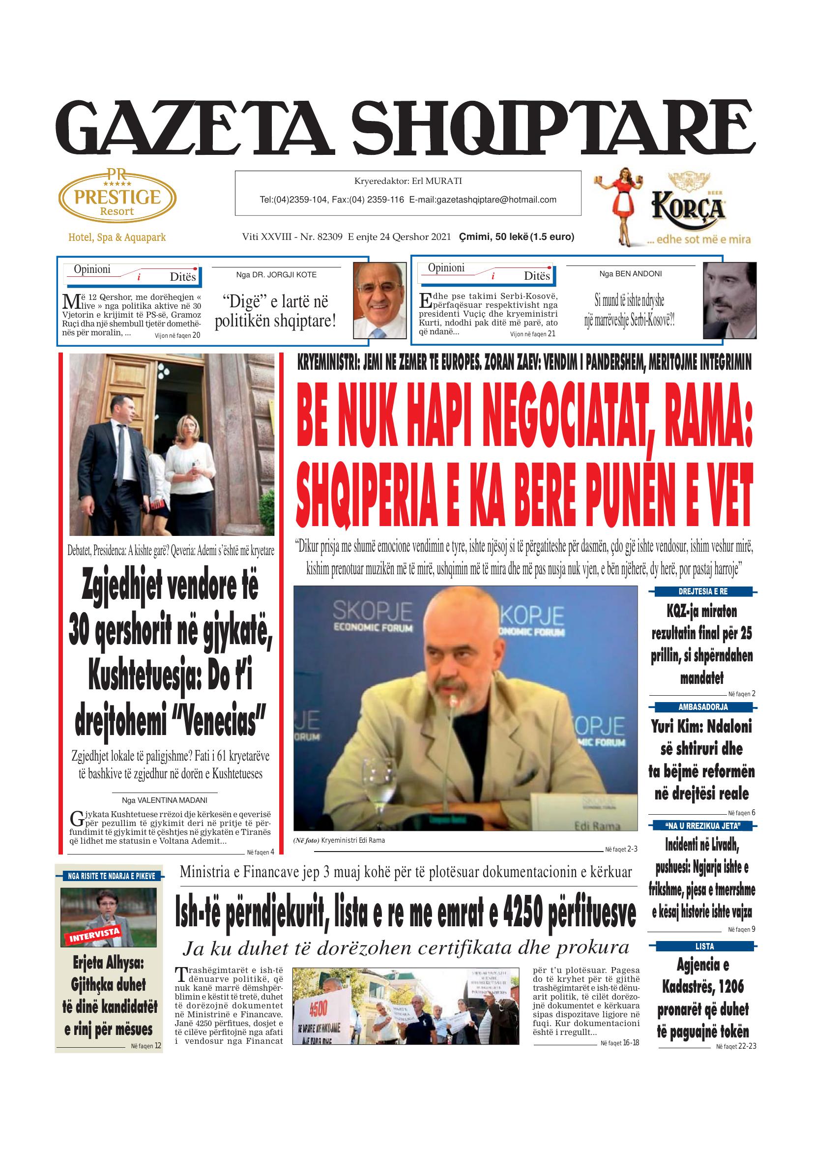 Gazeta Shqiptare 2021-06-24