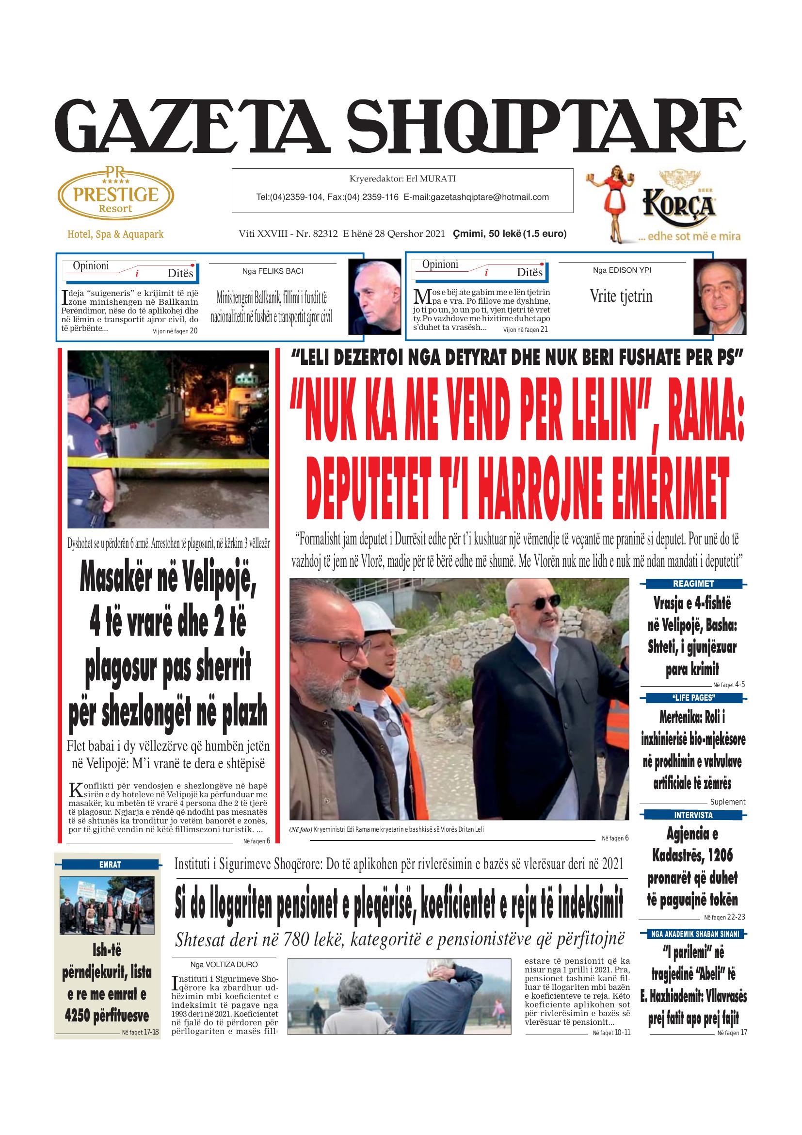 Gazeta Shqiptare 2021-06-28