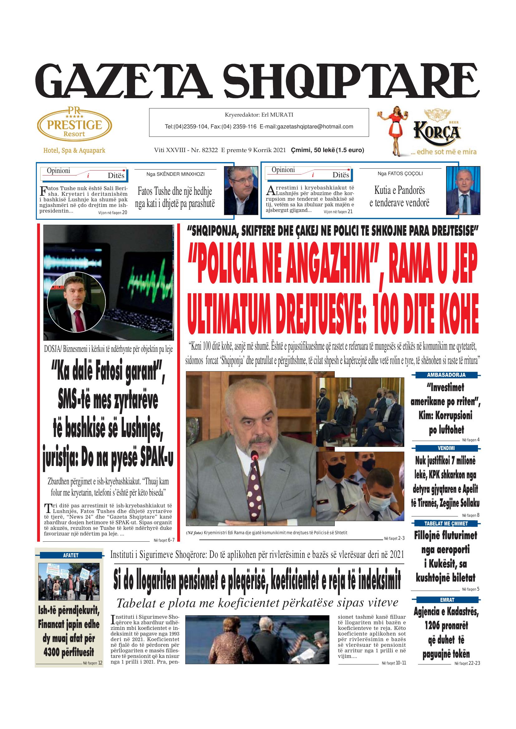 Gazeta Shqiptare 2021-07-09