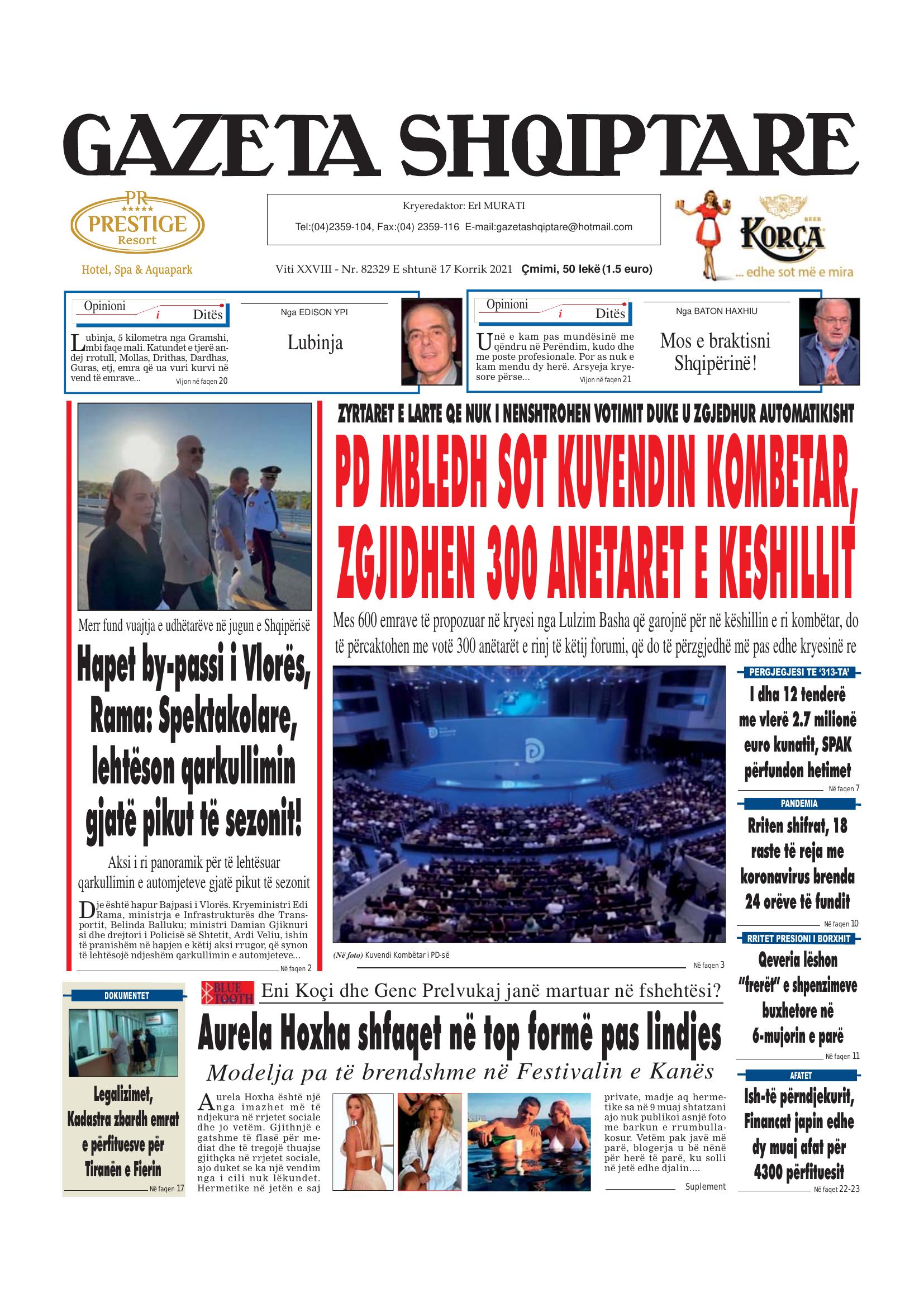 Gazeta Shqiptare 2021-07-17