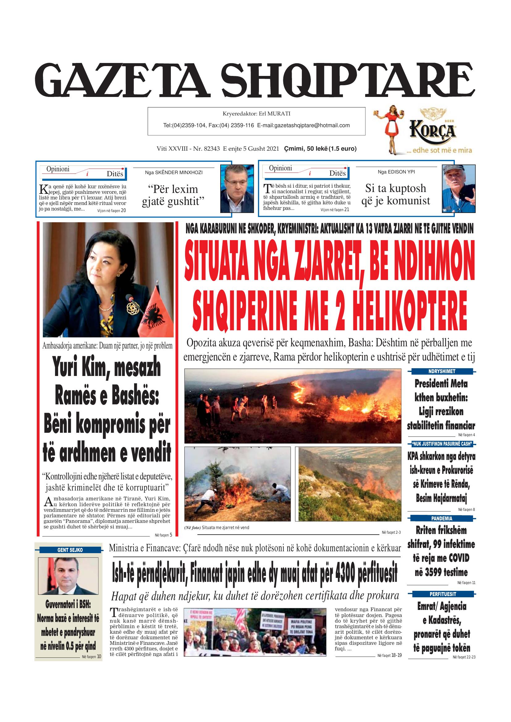 Gazeta Shqiptare 2021-08-05