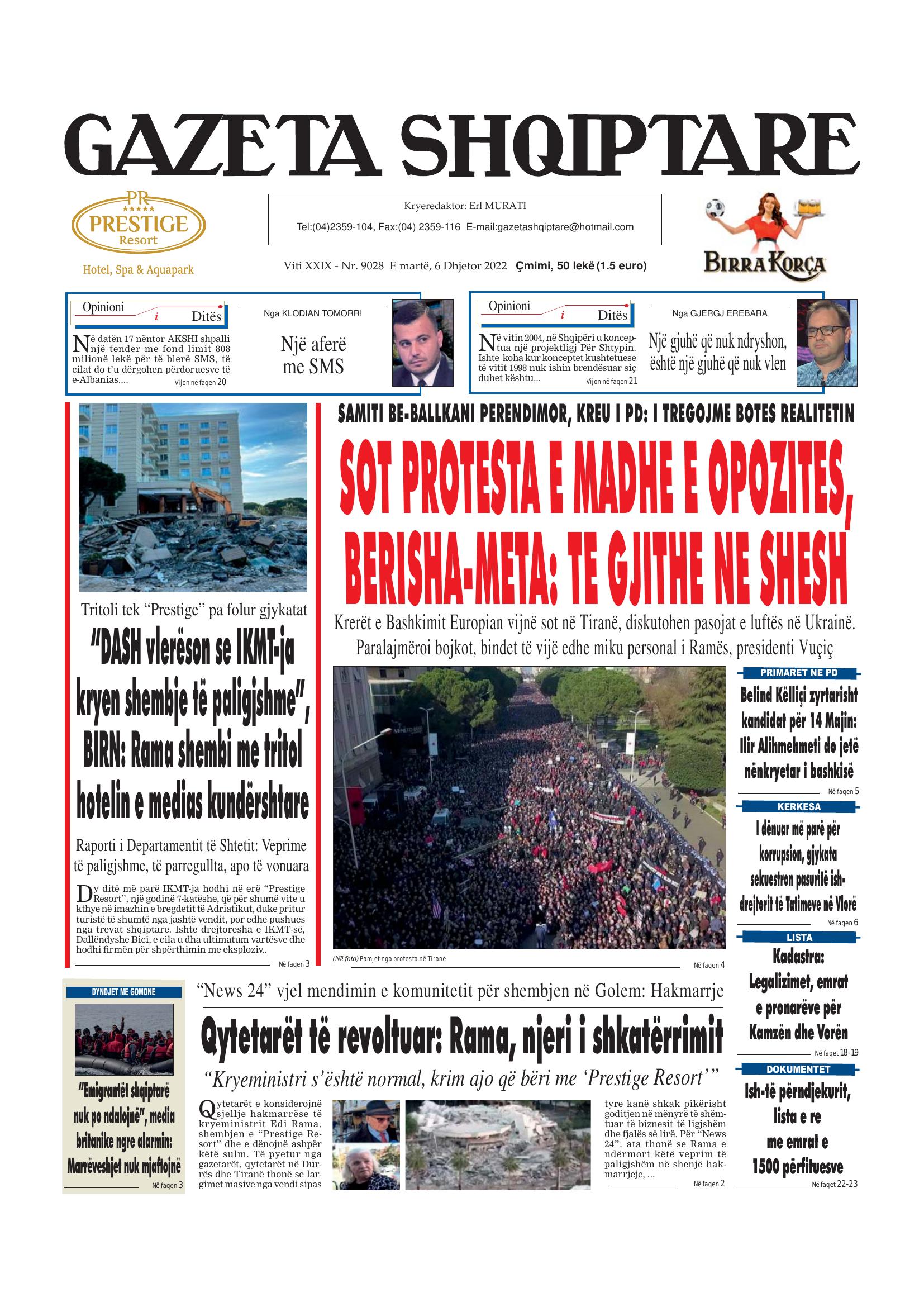 Gazeta Shqiptare 2022-12-06
