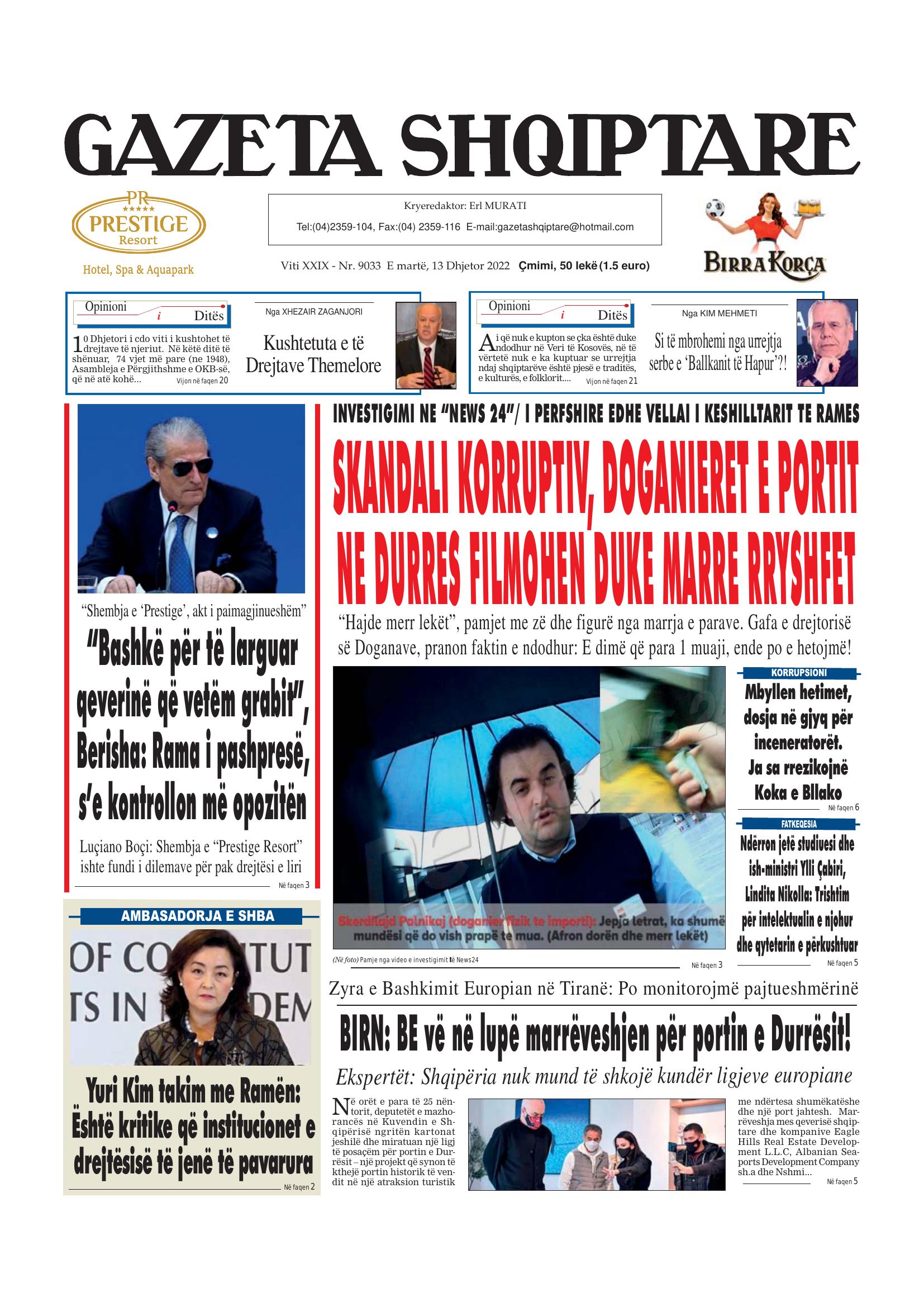Gazeta Shqiptare 2022-12-13