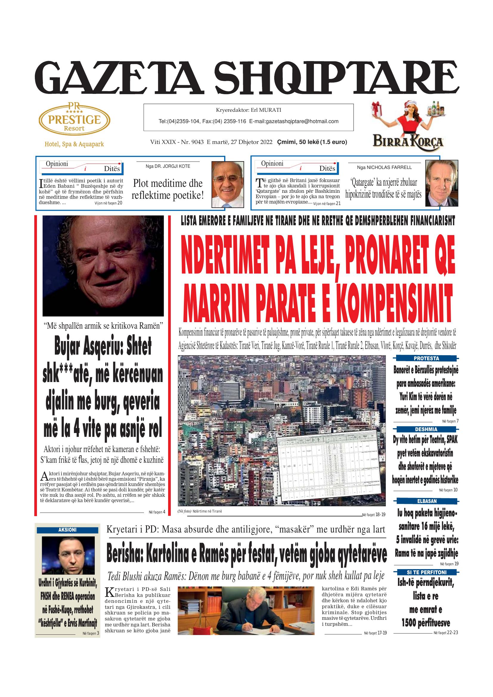 Gazeta Shqiptare 2022-12-27
