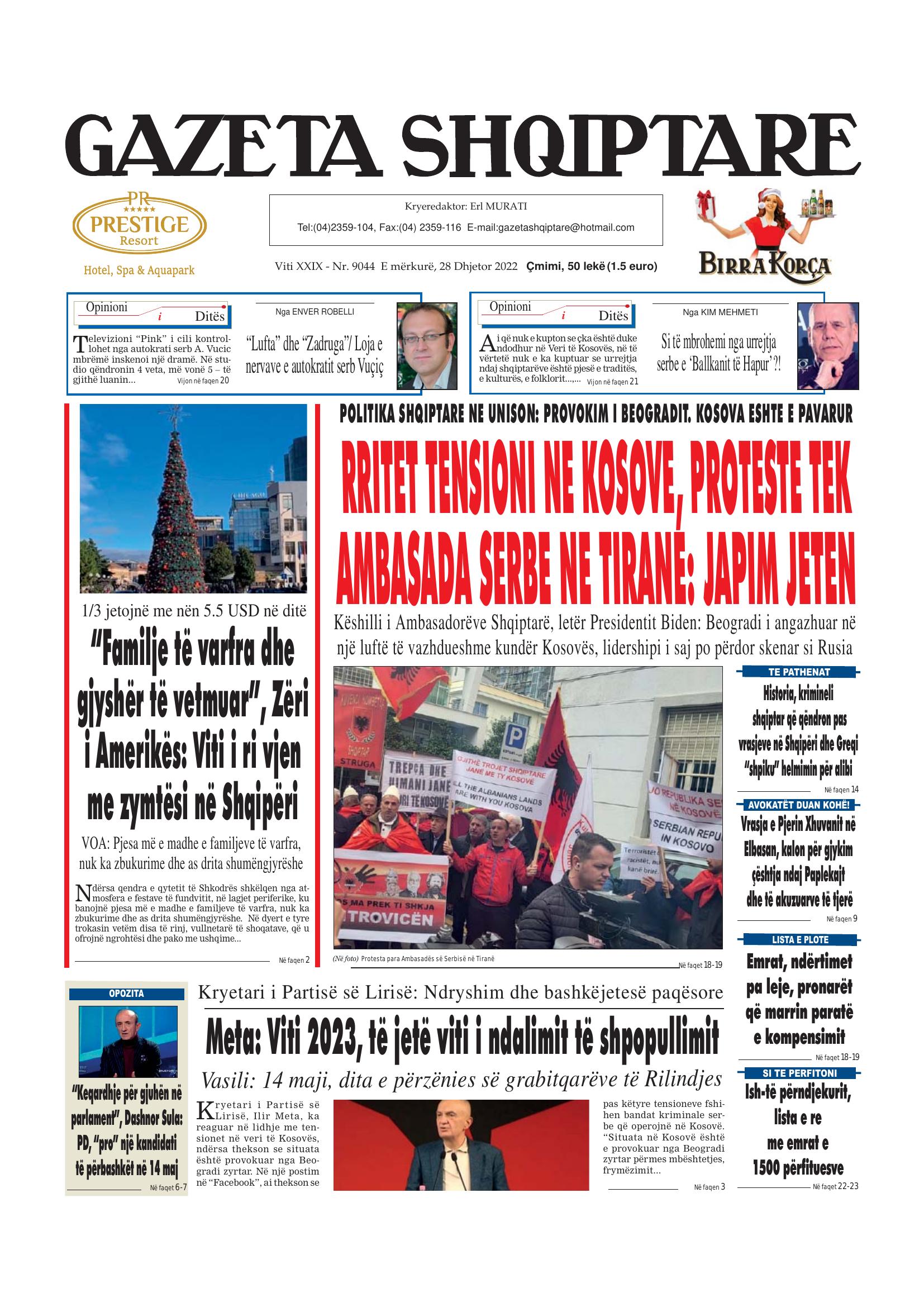 Gazeta Shqiptare 2022-12-28