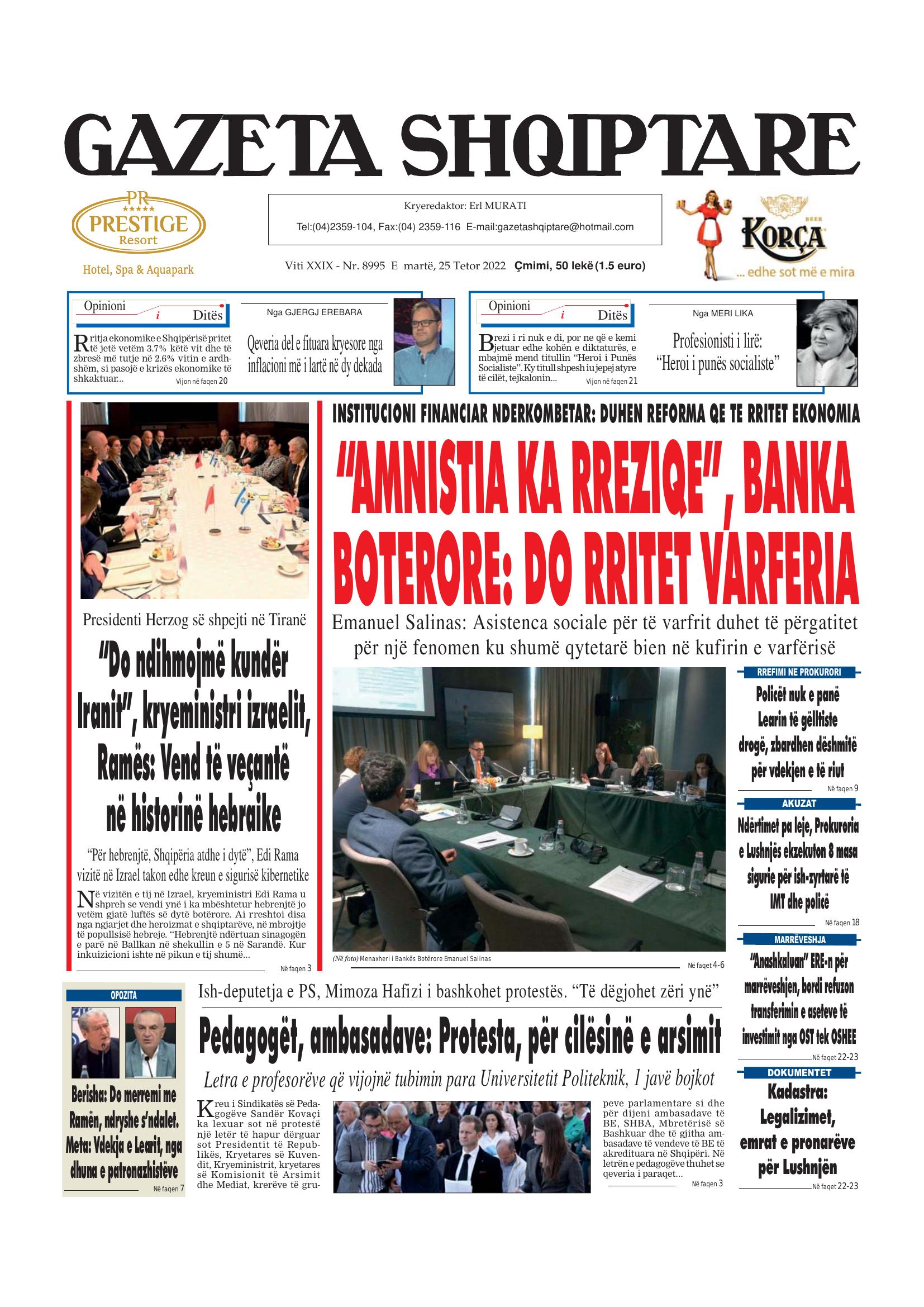 Gazeta Shqiptare 2022-10-25