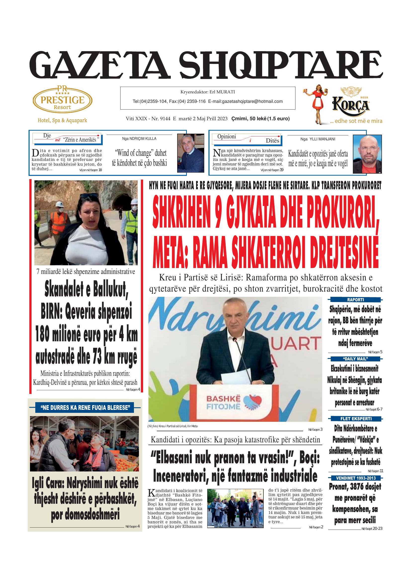 Gazeta Shqiptare 2023-05-02