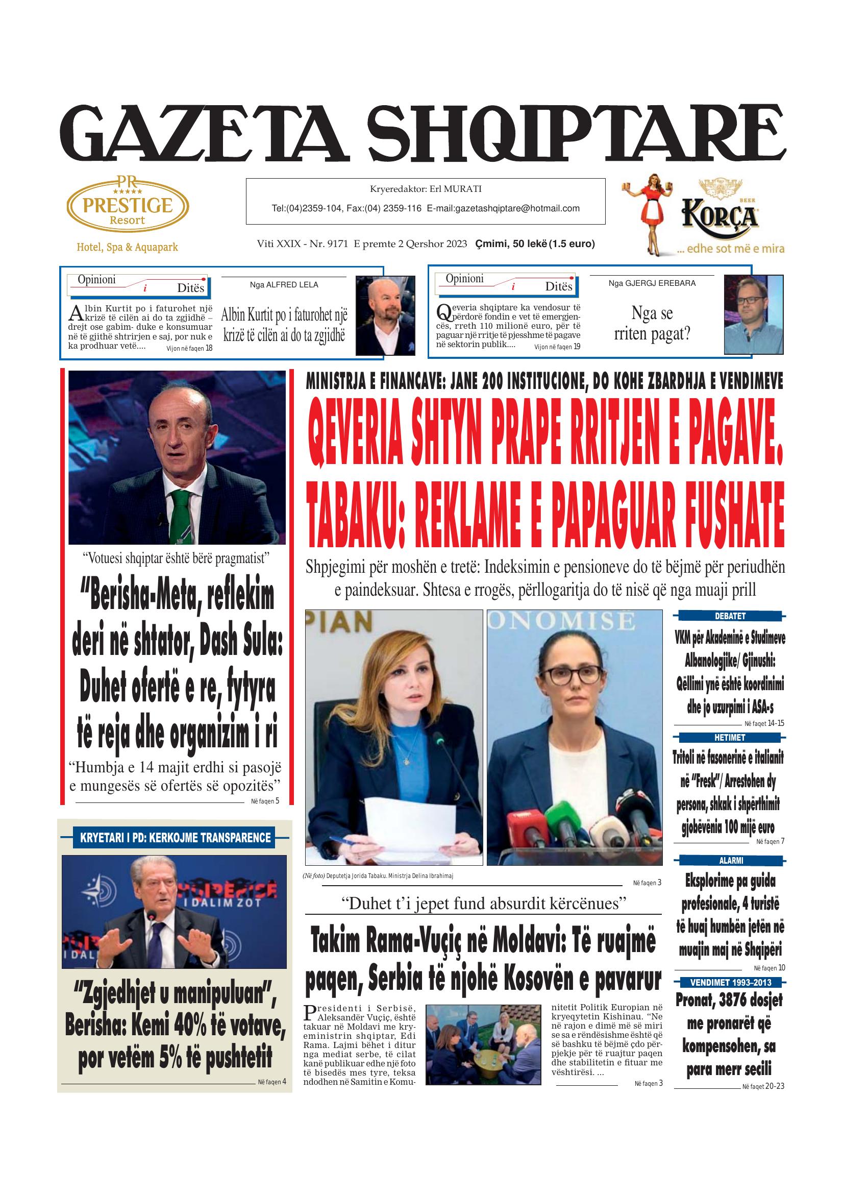 Gazeta Shqiptare 2023-06-02