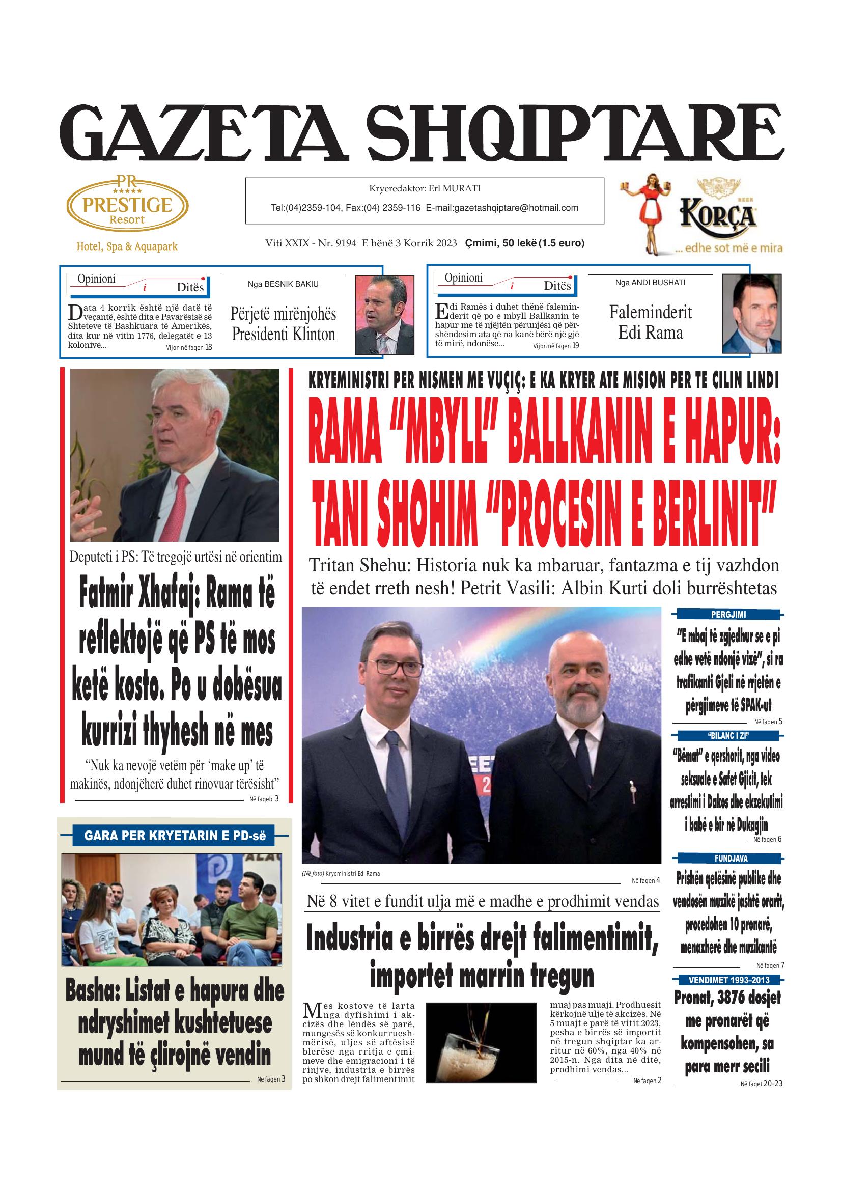 Gazeta Shqiptare 2023-07-03