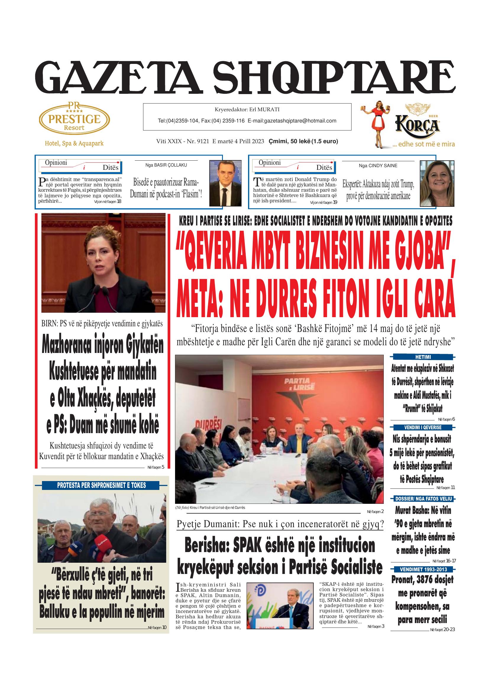 Gazeta Shqiptare 2023-04-04