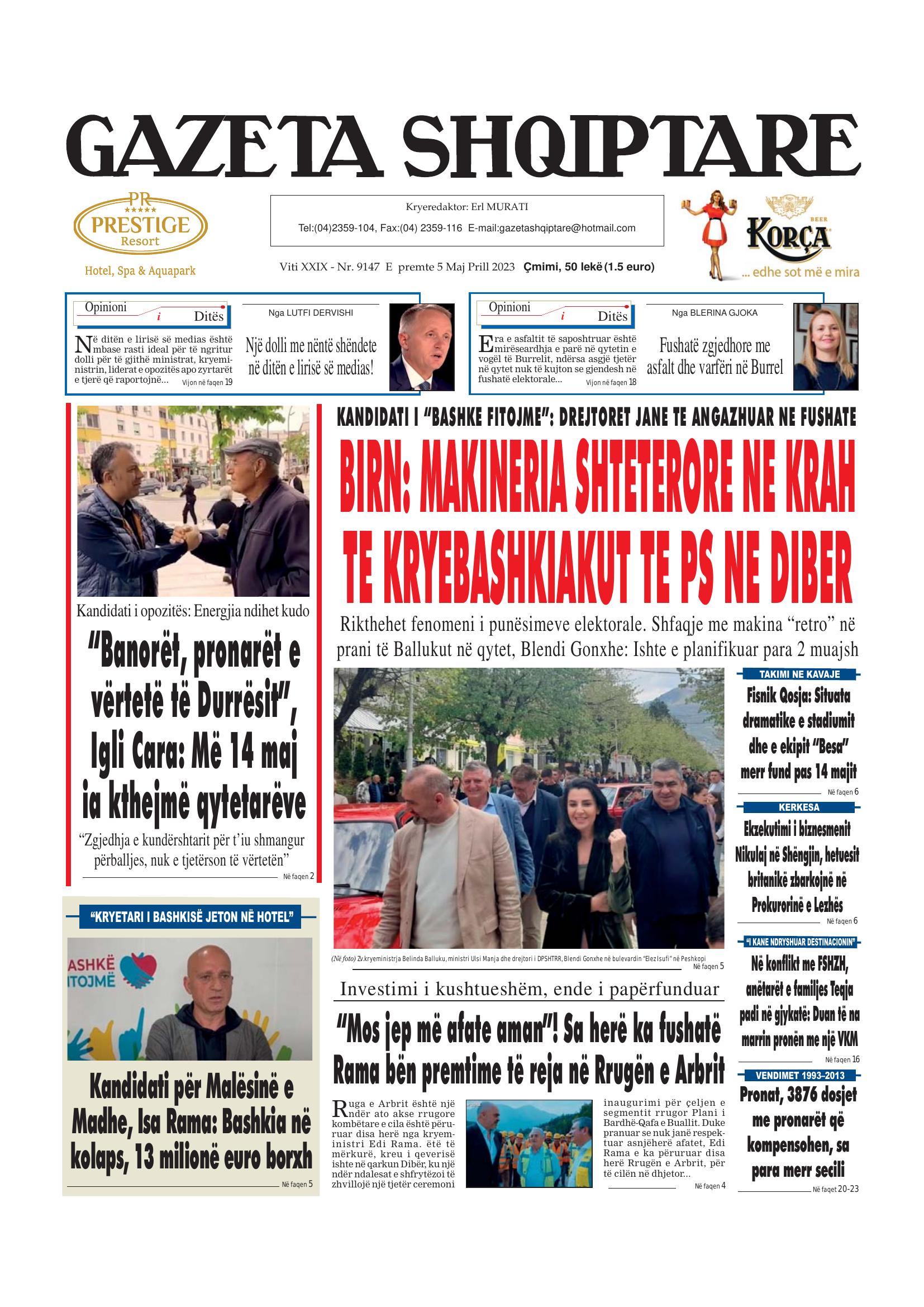 Gazeta Shqiptare 2023-05-05