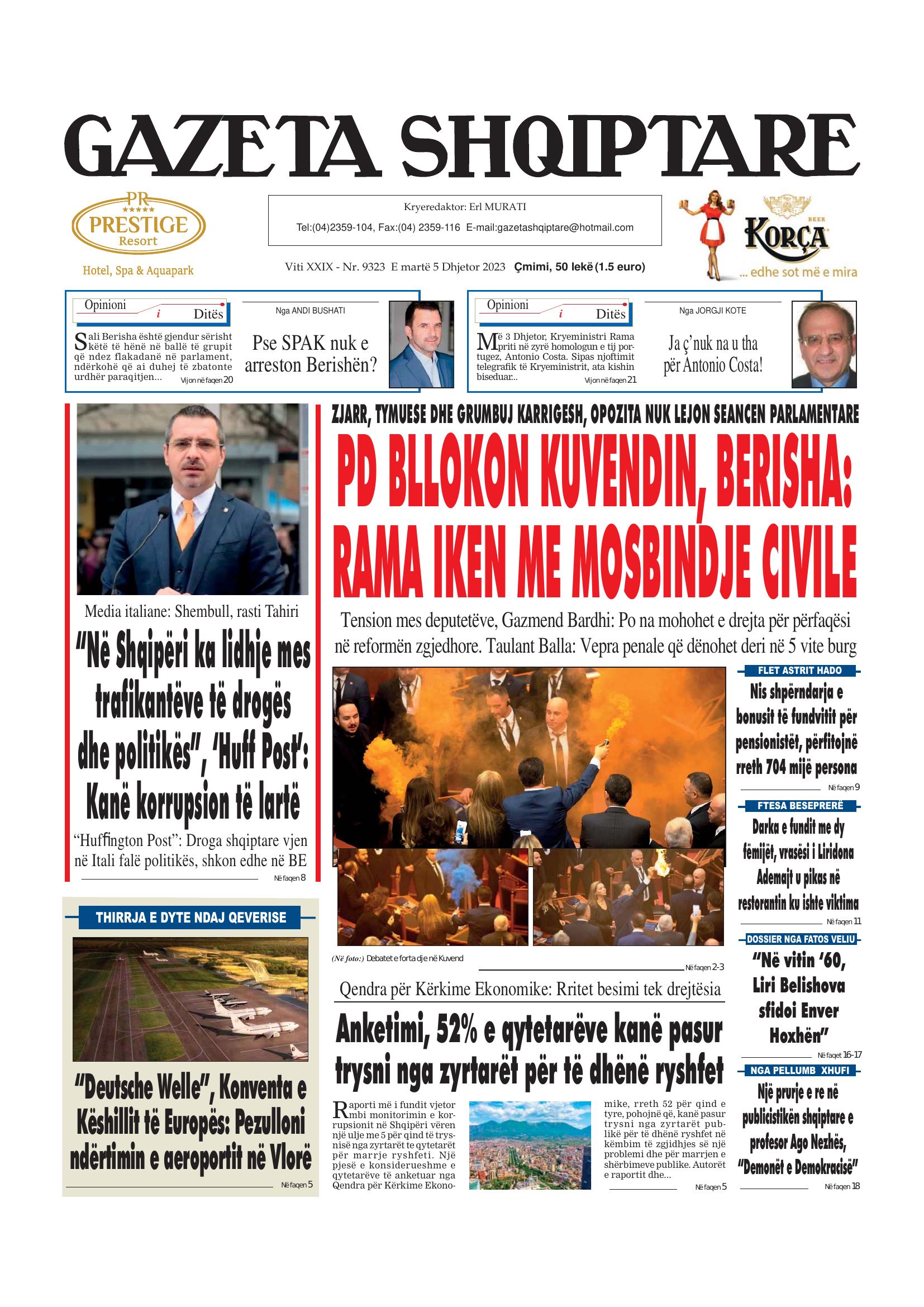 Gazeta Shqiptare 2023-12-05