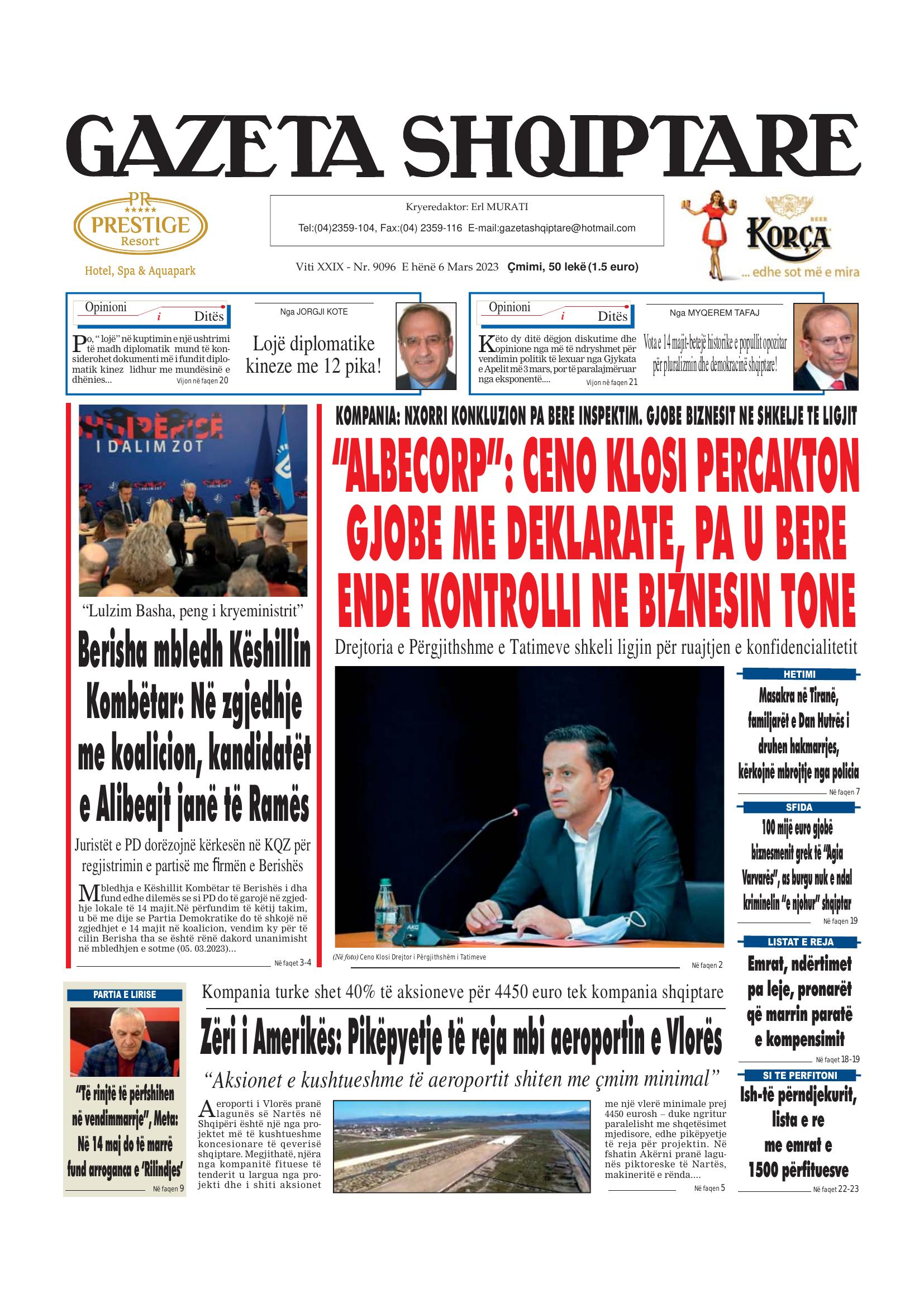 Gazeta Shqiptare 2023-03-06