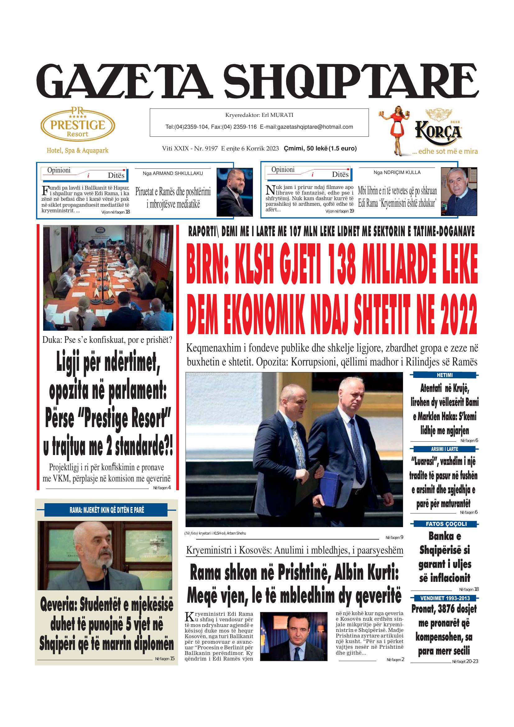 Gazeta Shqiptare 2023-07-06