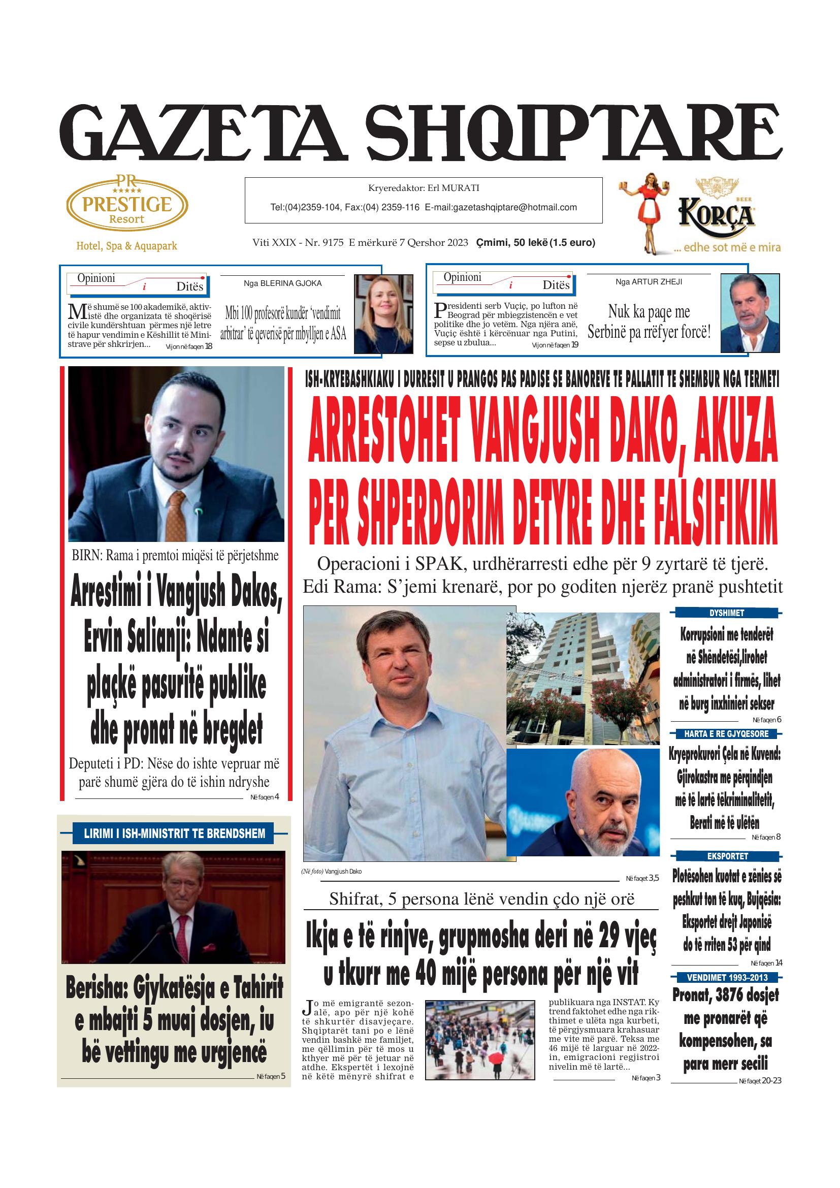 Gazeta Shqiptare 2023-06-07