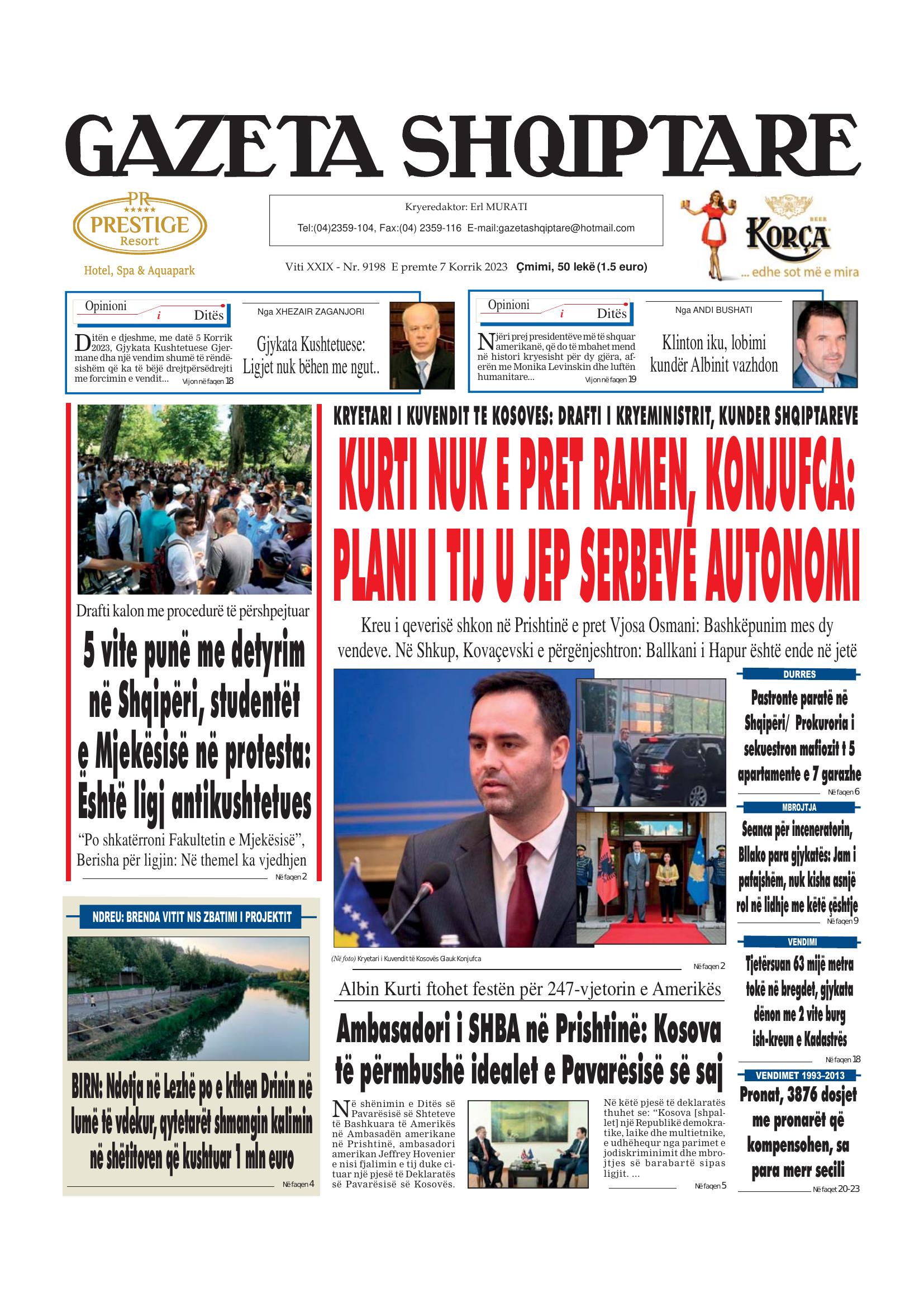 Gazeta Shqiptare 2023-07-07