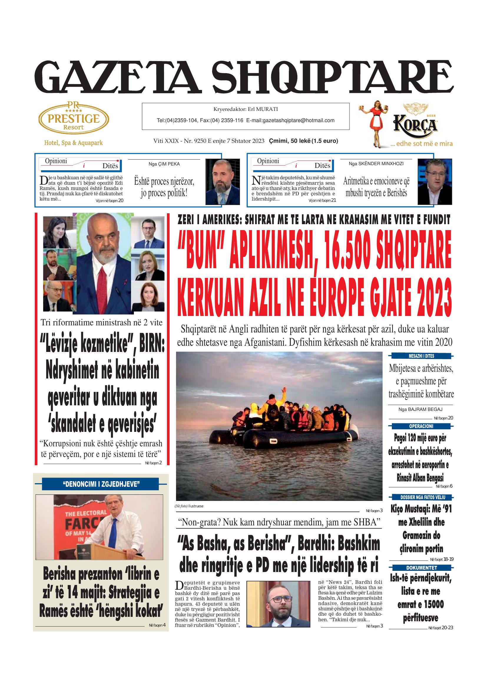 Gazeta Shqiptare 2023-09-07
