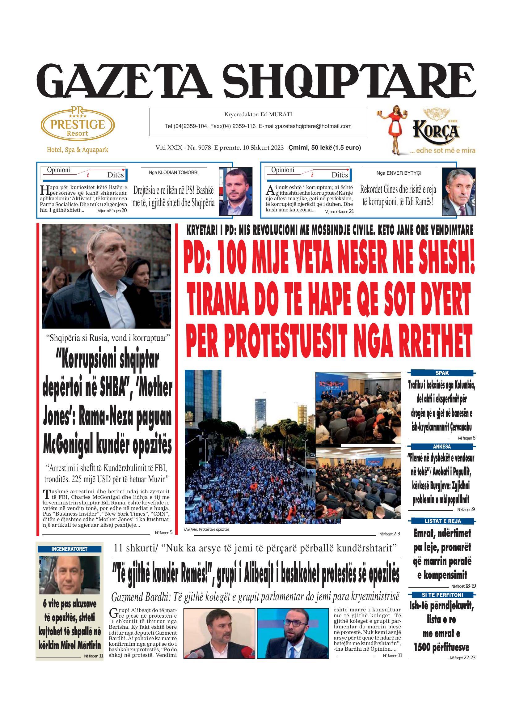 Gazeta Shqiptare 2023-02-10