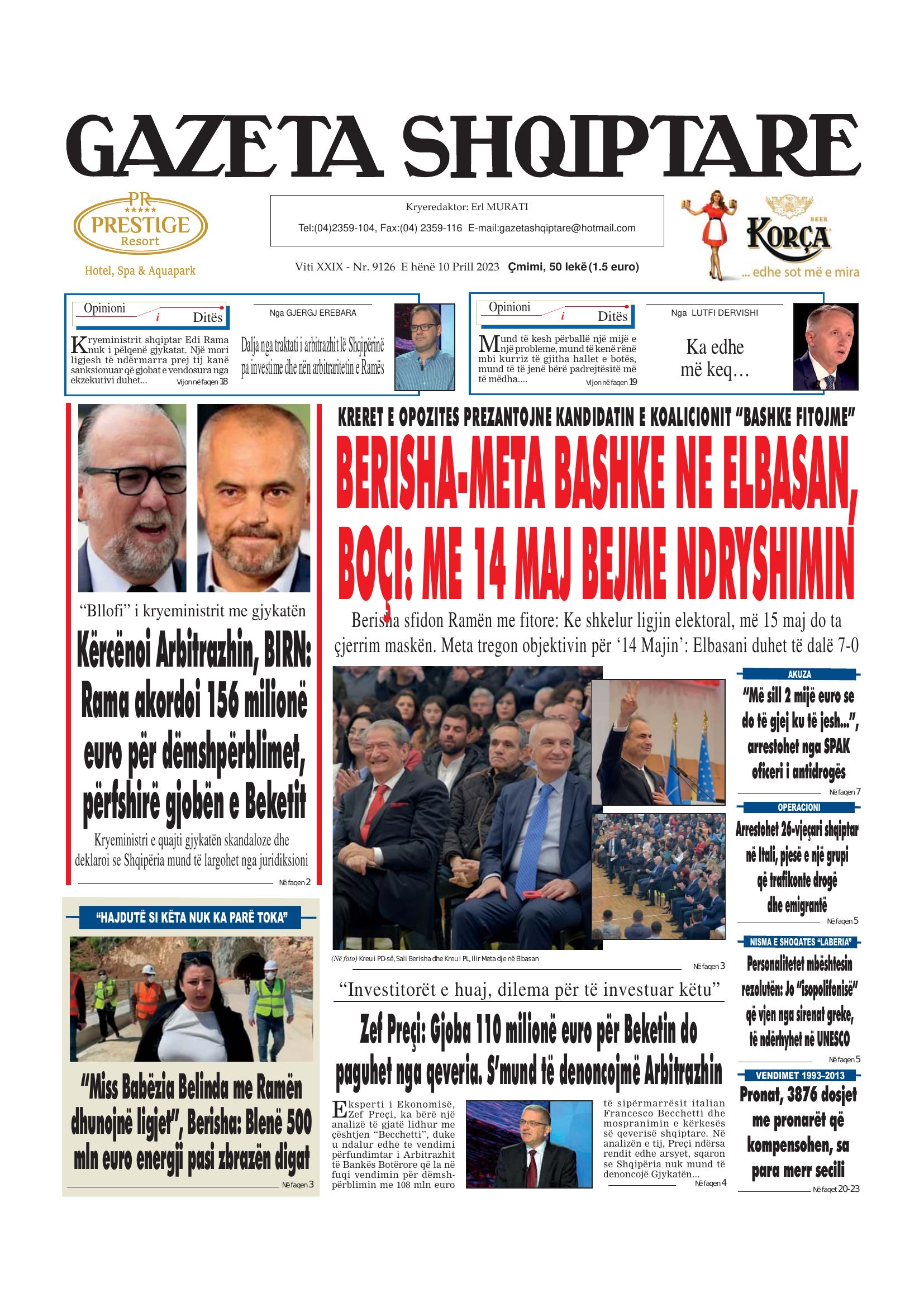 Gazeta Shqiptare 2023-04-10